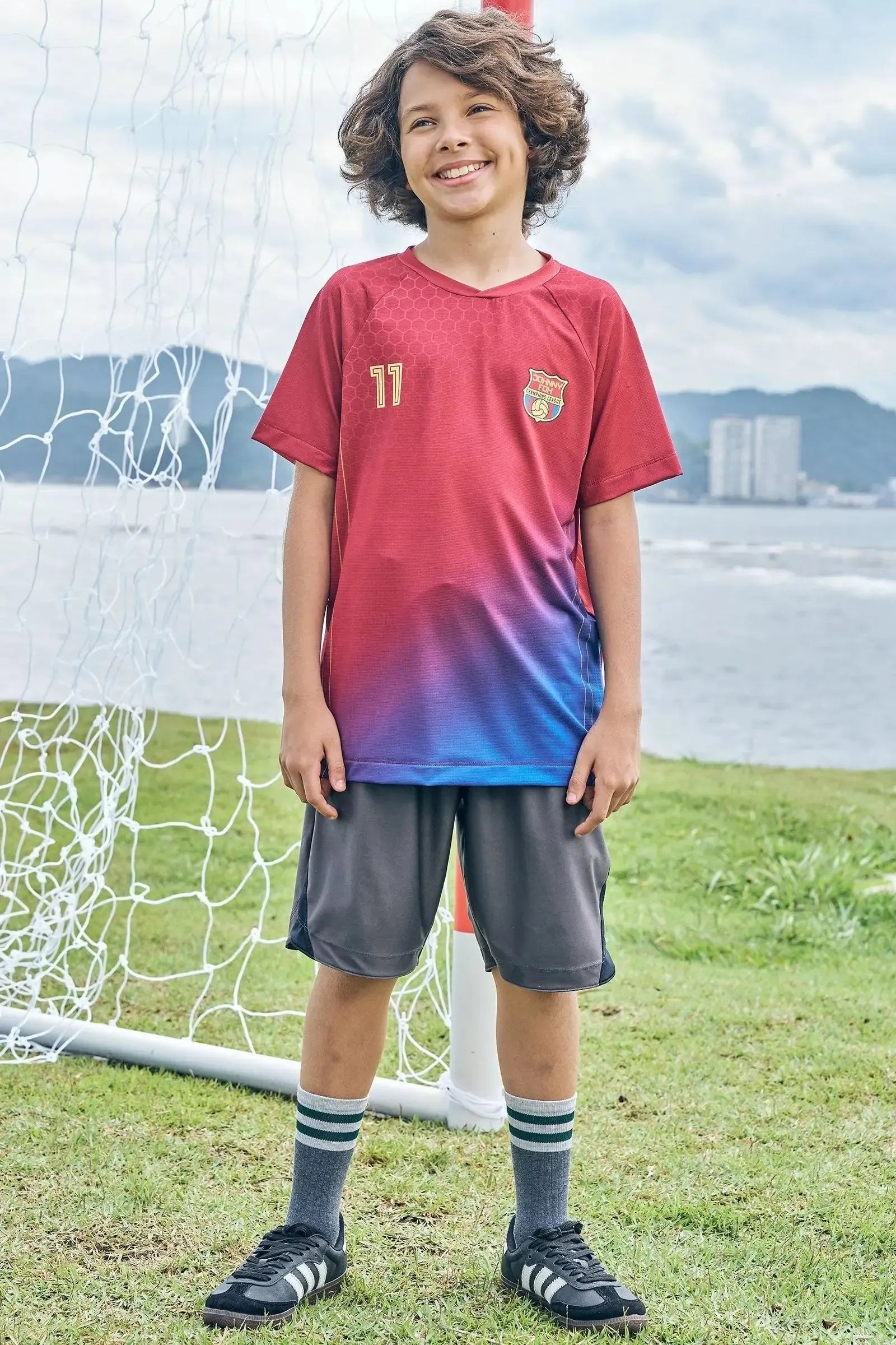 Bermuda em Malha Uv Dry com Proteção UV50+ 85630 Johnny Fox Teen Menino