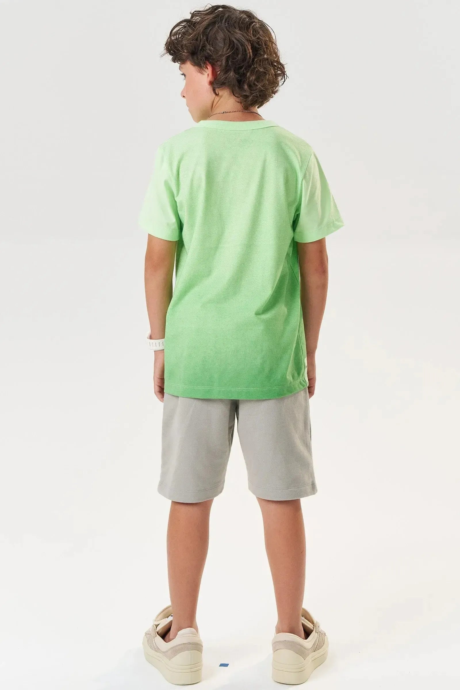 Bermuda em Moletom sem Pelúcia 84130 Johnny Fox Teen Menino