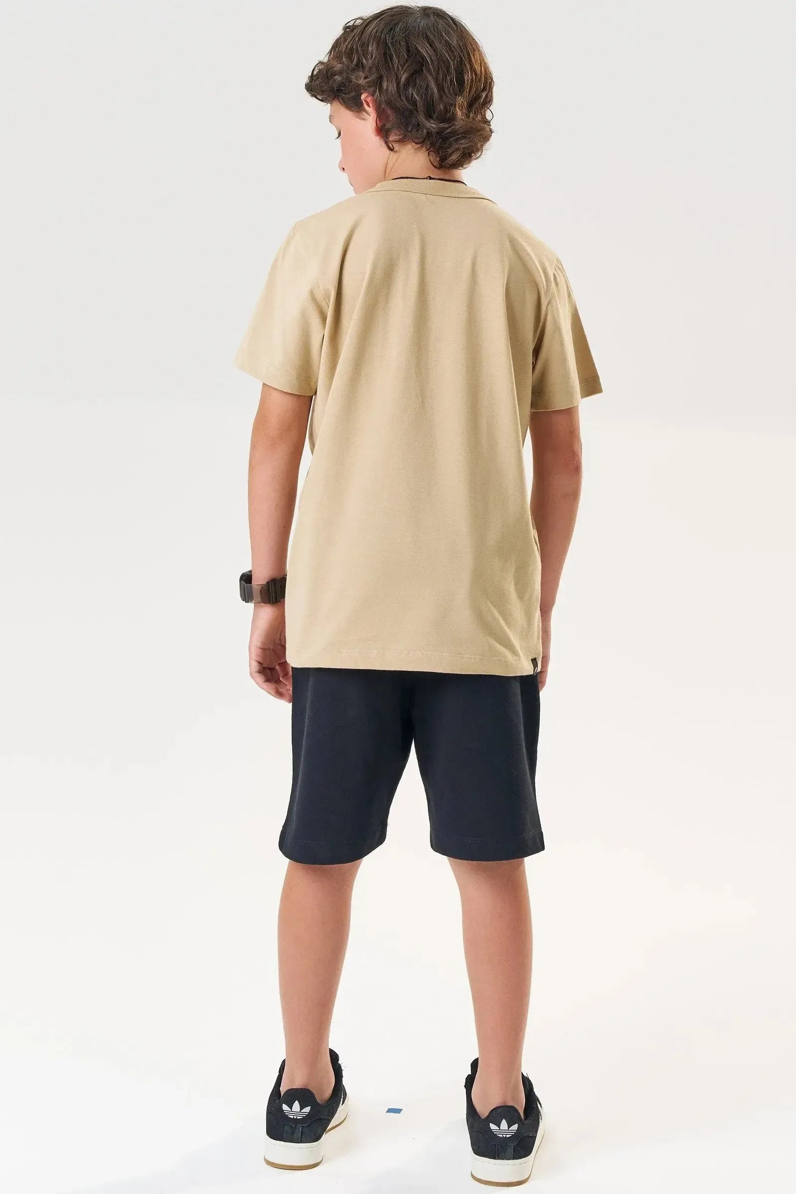 Bermuda em Moletom sem Pelúcia 84130 Johnny Fox Teen Menino