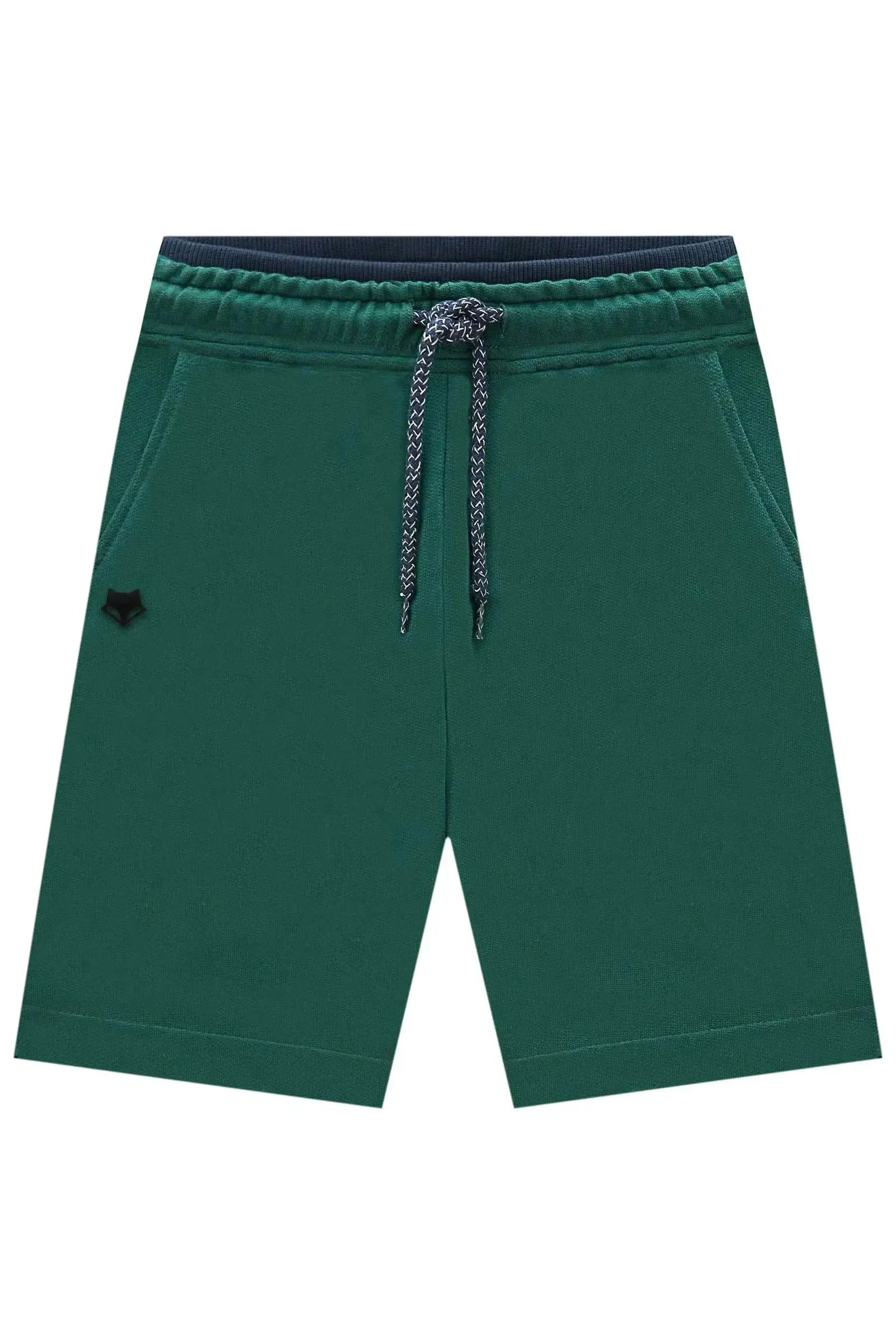 Bermuda em Moletom sem Pelúcia 92996 Johnny Fox Teen Menino