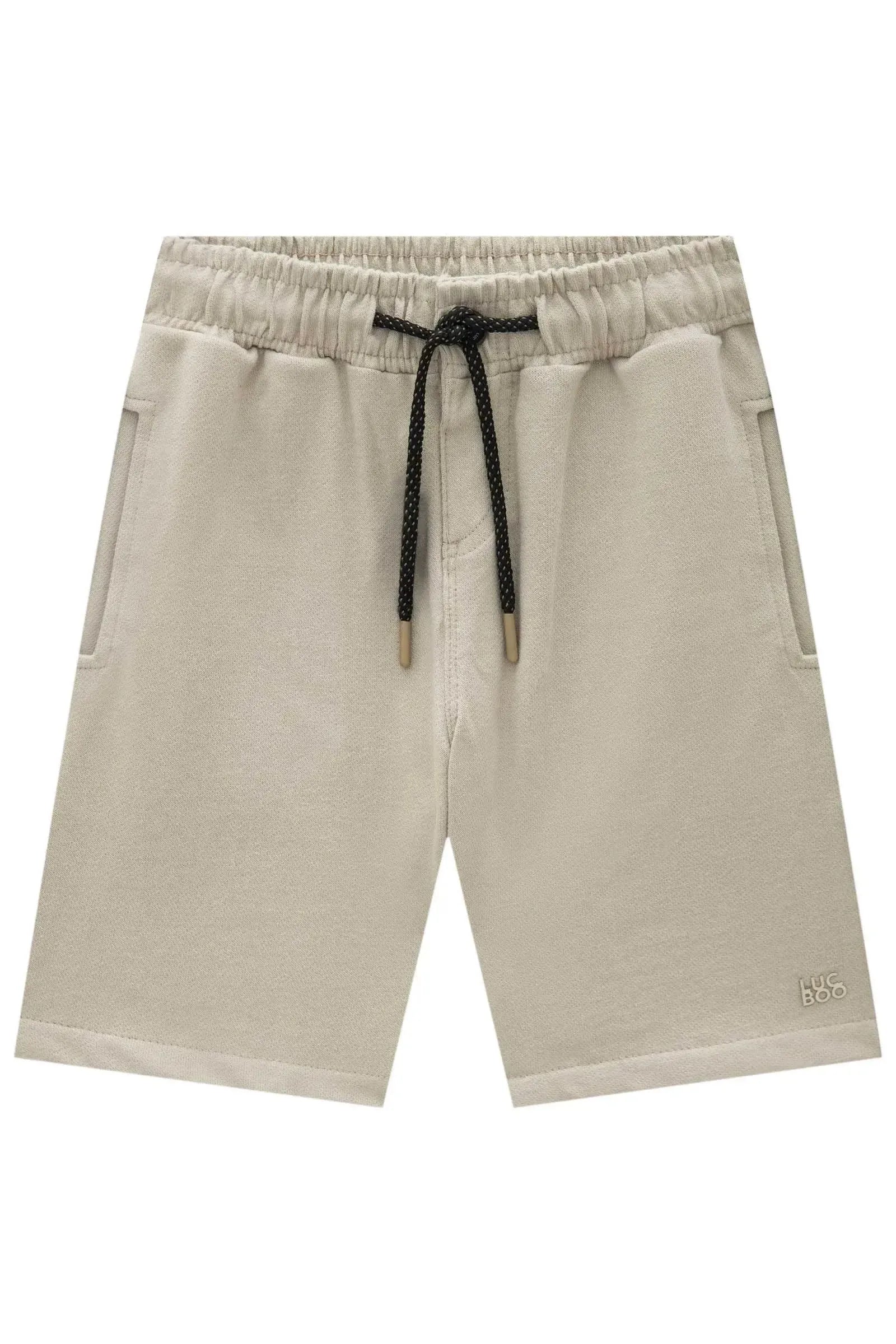 Bermuda em Moletwill com Elastano 93720 LucBoo Infantil Menino