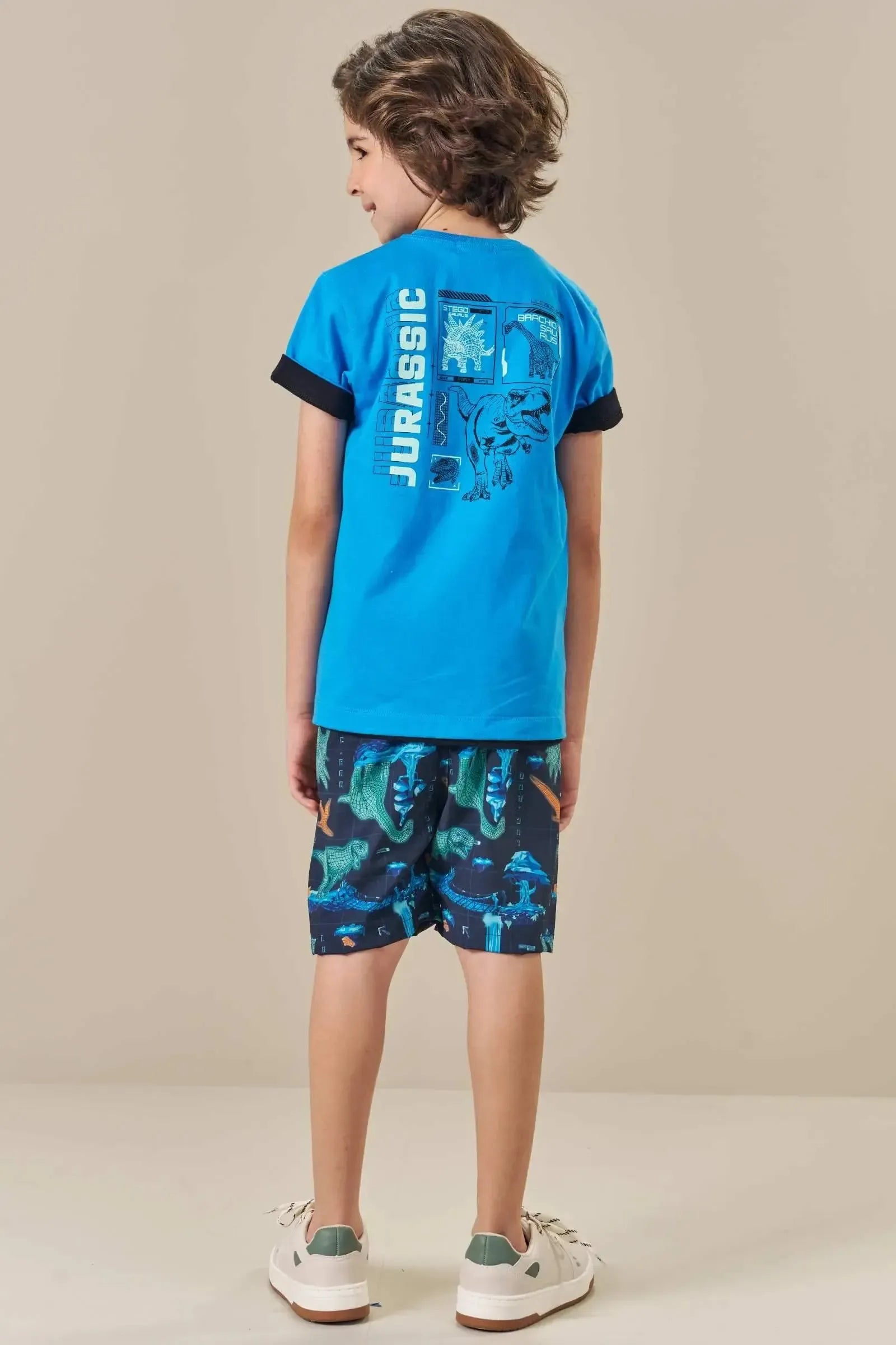 Bermuda em Nylon Ergonomic com Elastano 83614 LucBoo Infantil Menino