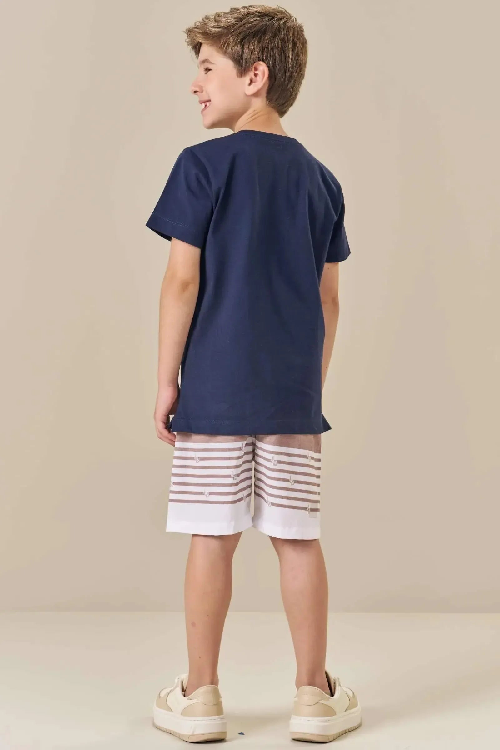 Bermuda em Nylon Ergonomic com Elastano 84222 LucBoo Infantil Menino