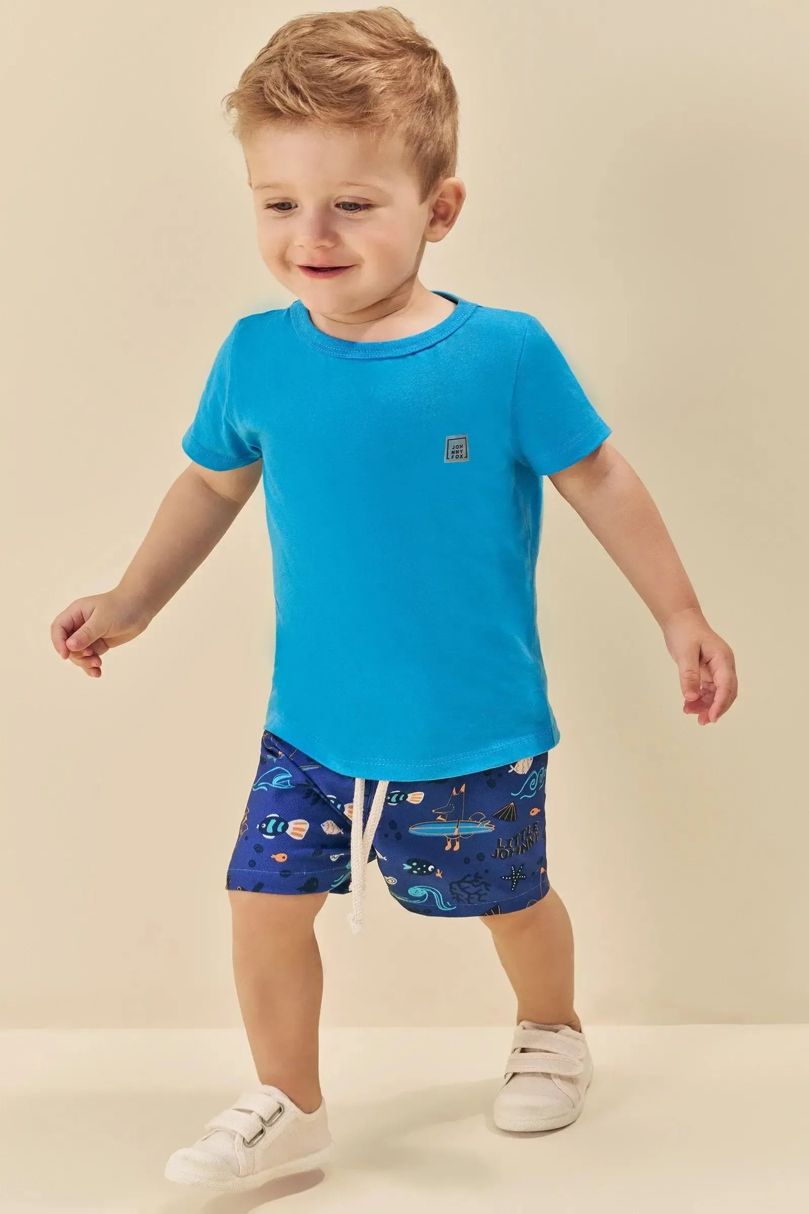 Bermuda em Nylon Ergonomic com Elastano 84974 Johnny Fox Bebê Menino