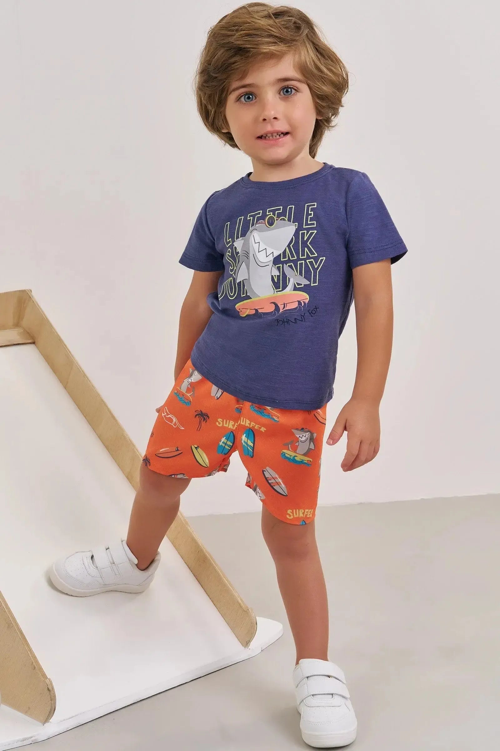 Bermuda em Nylon Ergonomic com Elastano 88780 Johnny Fox Bebê Menino