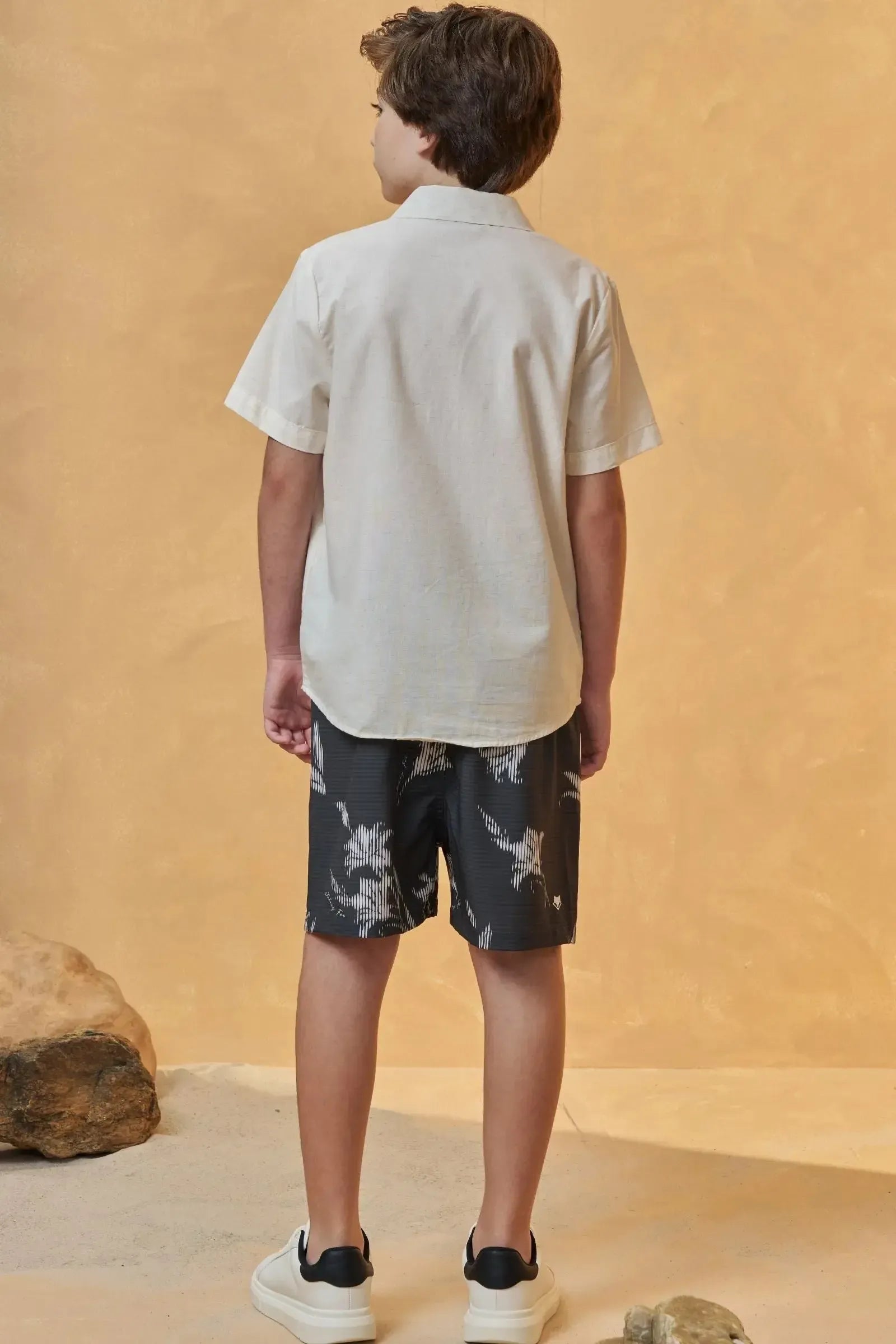 Bermuda em Nylon Ergonomic com Elastano 96697 Johnny Fox Teen Menino