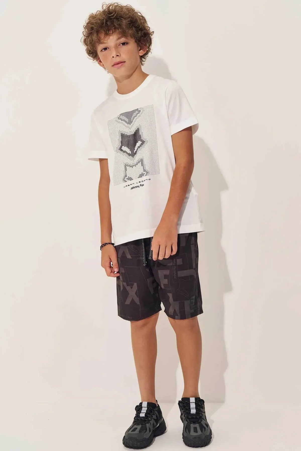 Bermuda em Nylon Ergonomic com Elastano 97820 Johnny Fox Teen Menino