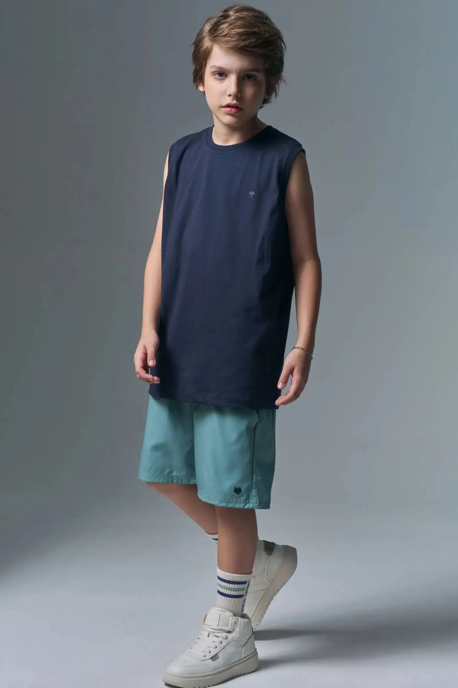 Bermuda em Nylon Hydronatic Supersoft com Elastano 94868 Johnny Fox Teen Menino