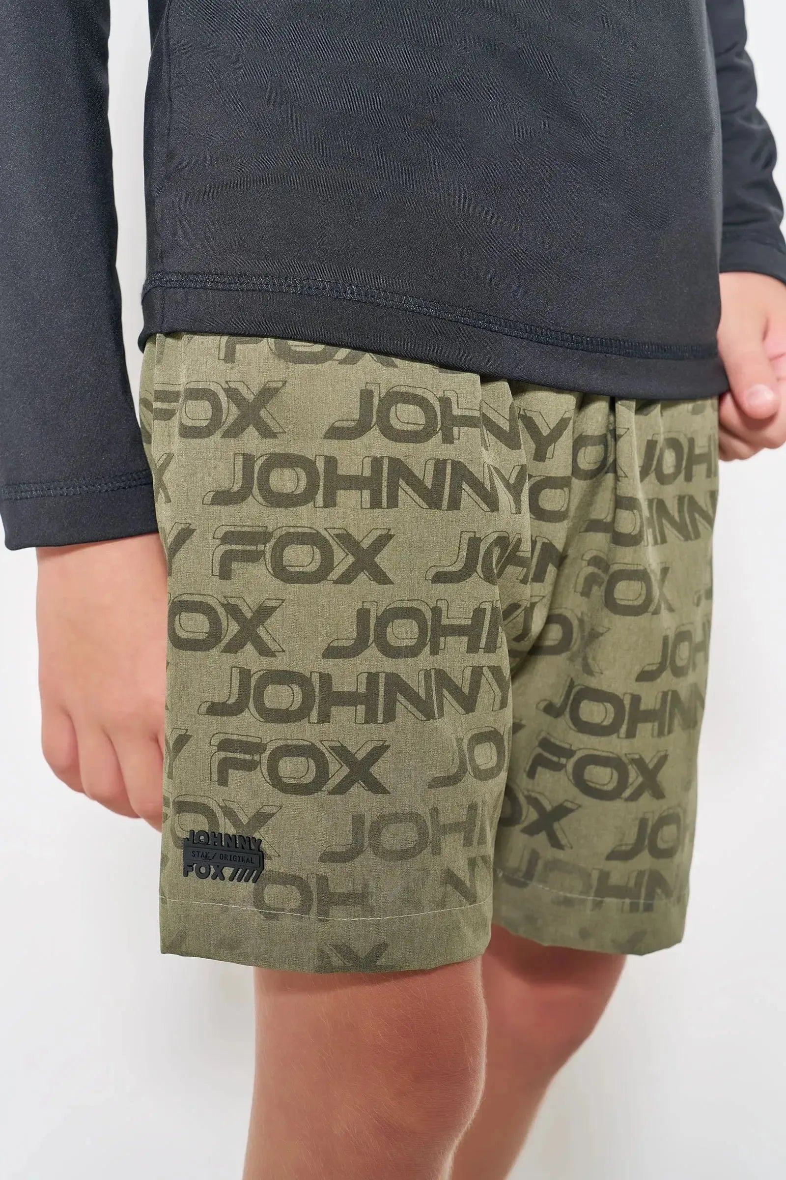 Bermuda em Nylon Neoblend com Elastano (estampa Aqua) 88263 Johnny Fox Teen Menino