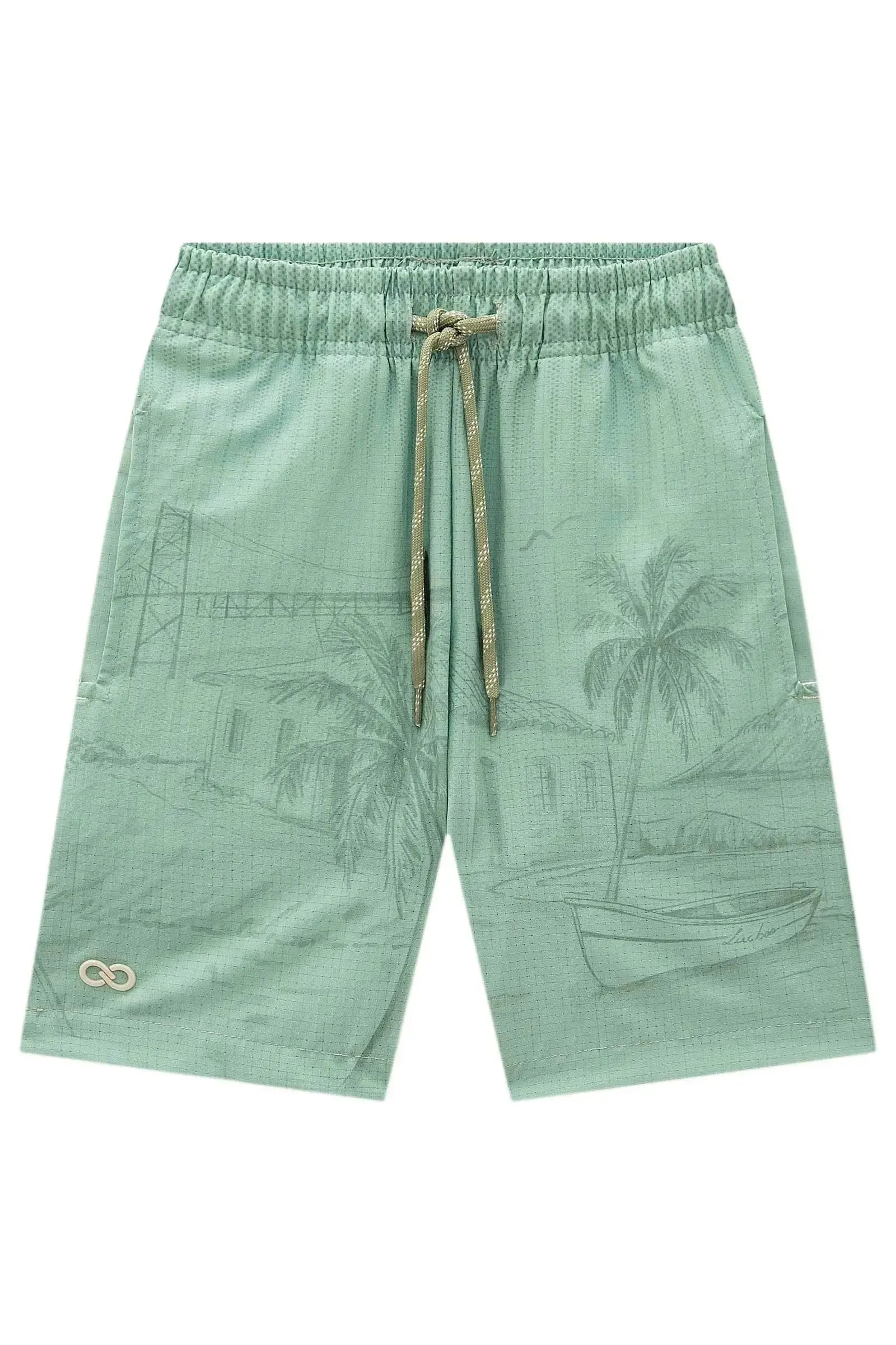 Bermuda em Ripstop Air Flex com Elastano 98400 LucBoo Infantil Menino