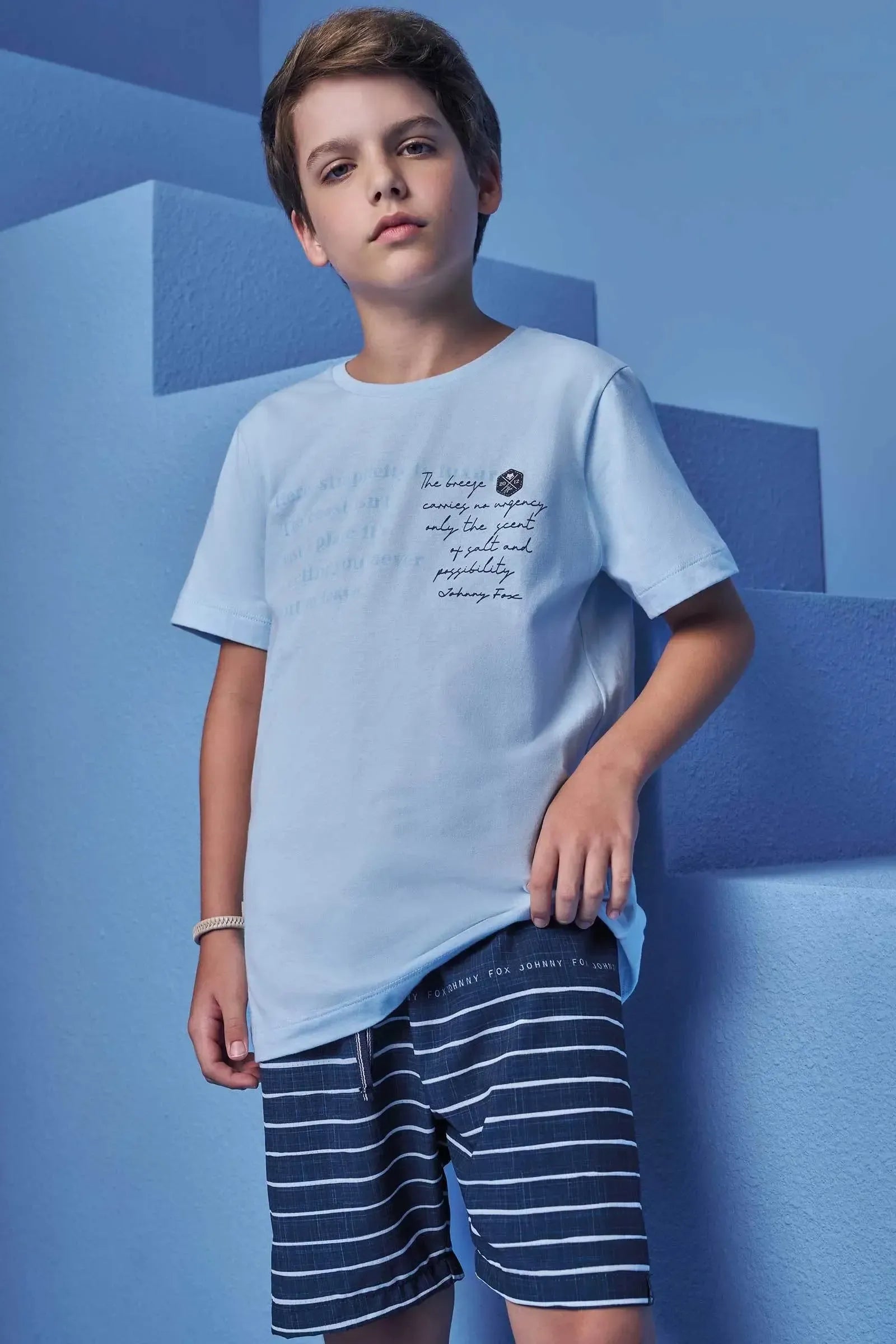 Bermuda em Ripstop Airflex com Elastano 98679 Johnny Fox Teen Menino