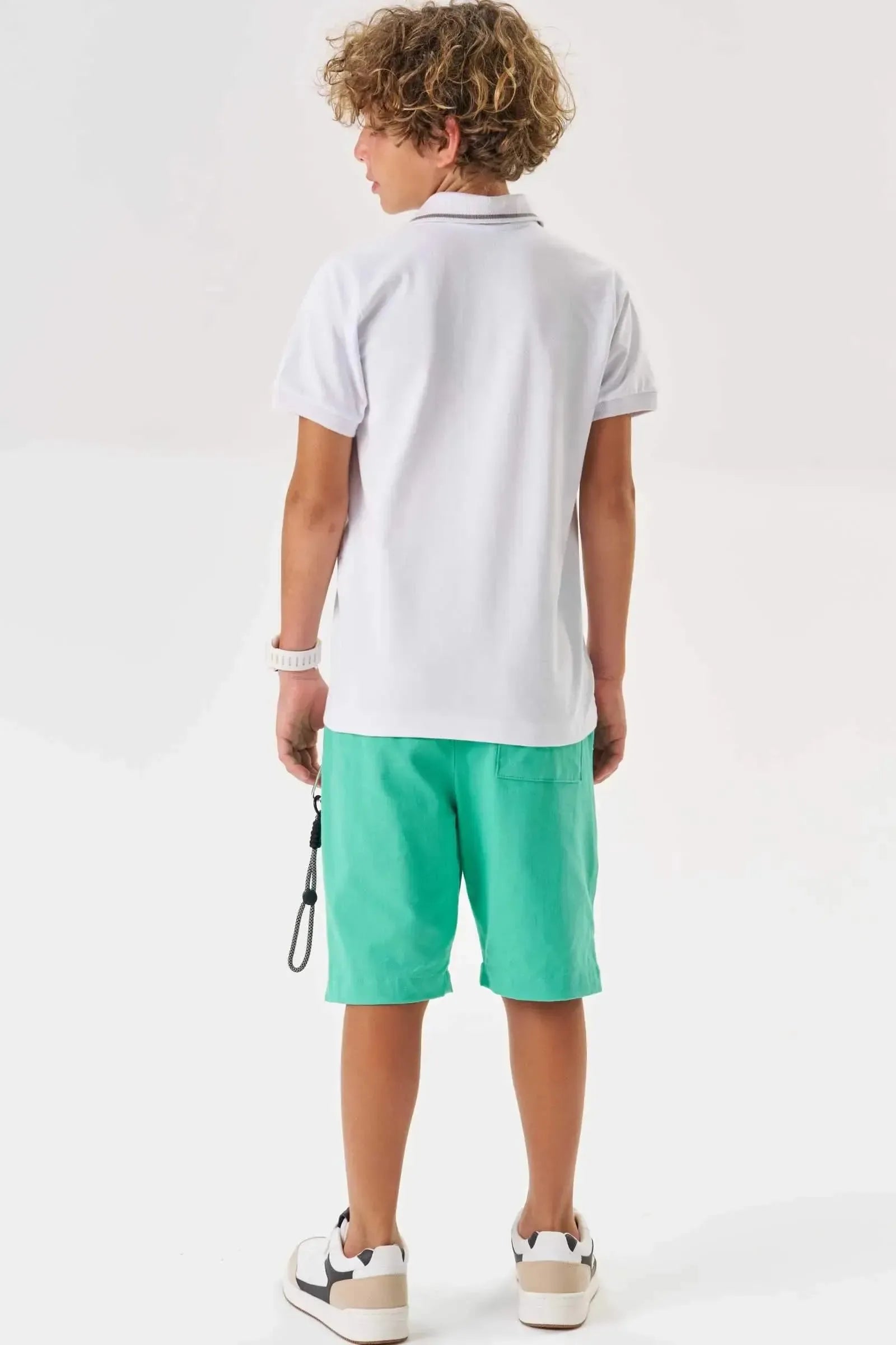 Bermuda em Sarja Girassol com Elastano 87050 Johnny Fox Teen Menino