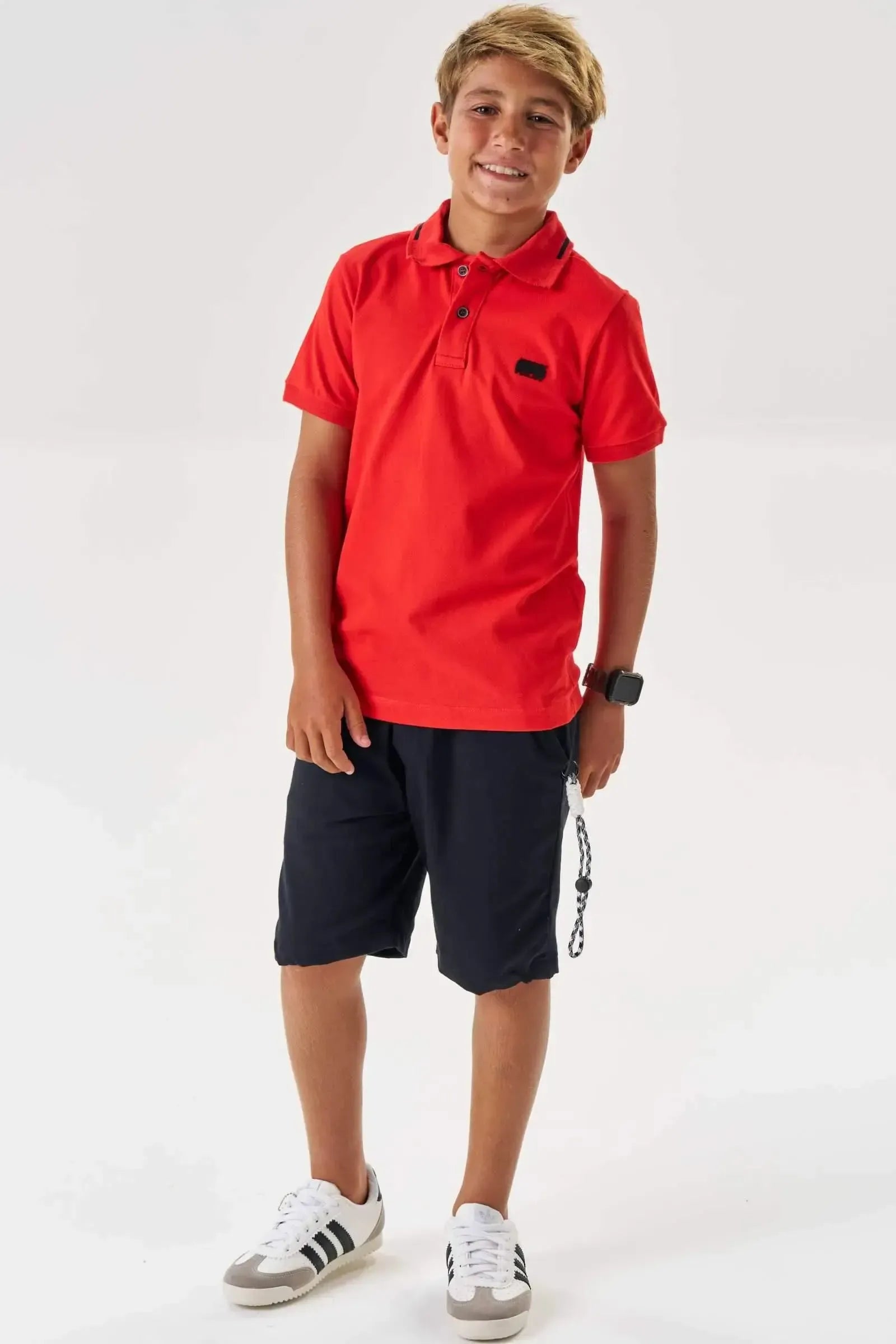 Bermuda em Sarja Girassol com Elastano 87050 Johnny Fox Teen Menino