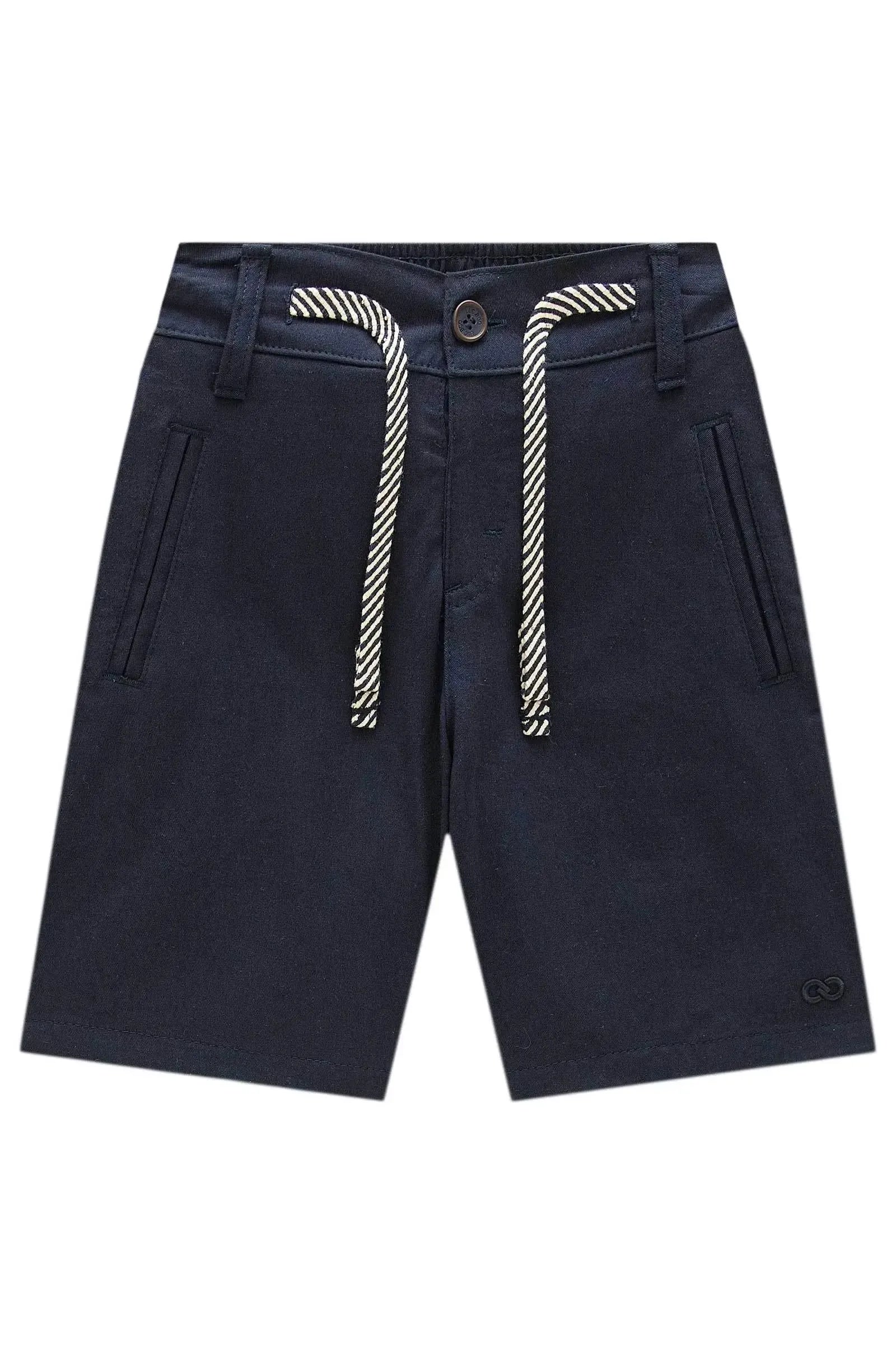 Bermuda em Sarja Girassol com Elastano 98405 LucBoo Infantil Menino