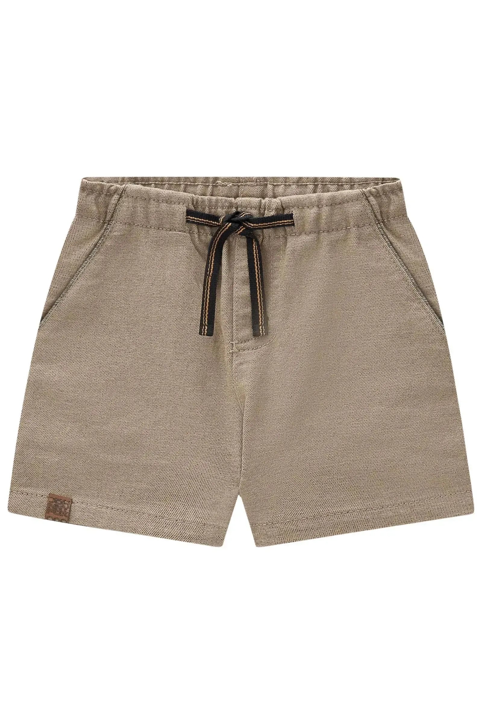 Bermuda em Sarja Melange com Elastano 87674 Johnny Fox Bebê Menino