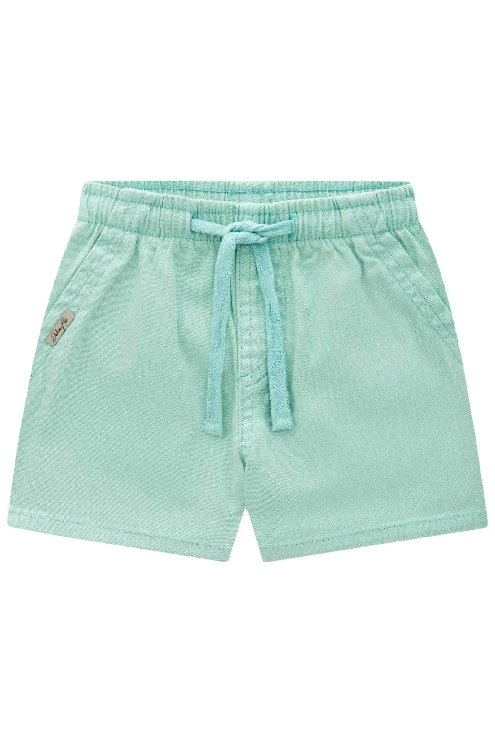 Bermuda em Sarja Ônix com Elastano 86880 Johnny Fox Bebê Menino