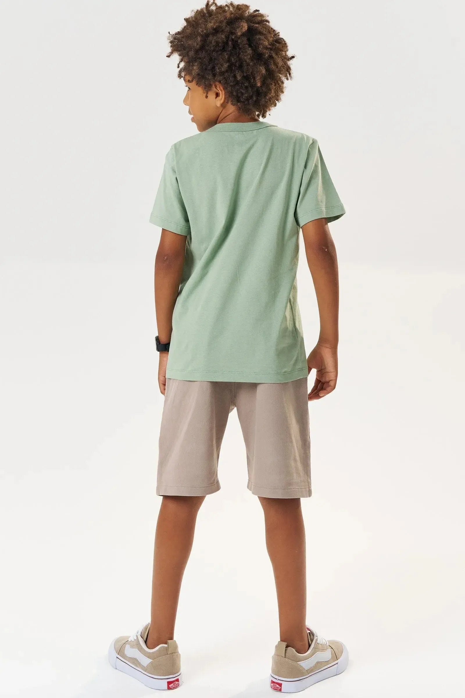 Bermuda em Sarja Squash com Elastano 85059 Johnny Fox Teen Menino