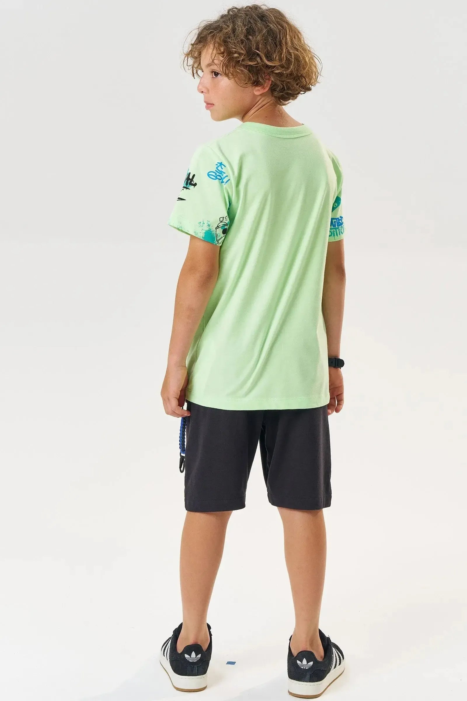 Bermuda em Sarja Squash com Elastano 85059 Johnny Fox Teen Menino
