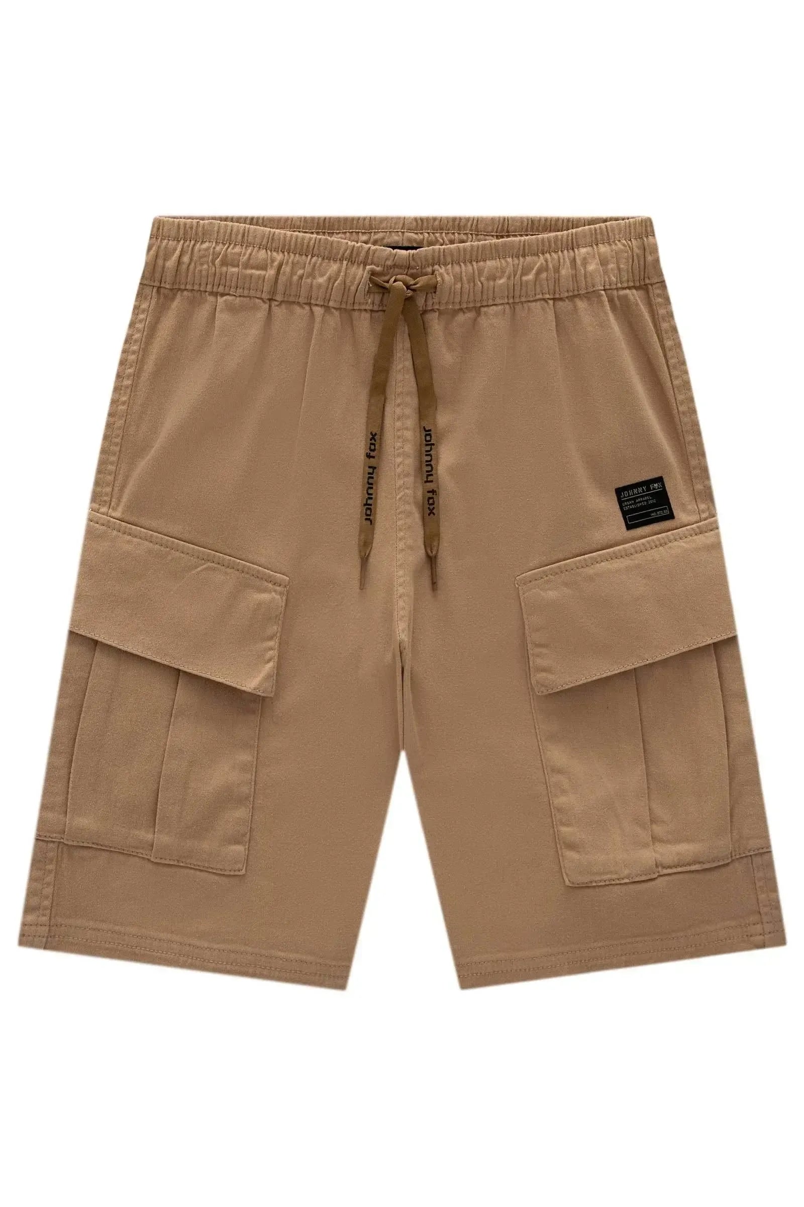 Bermuda em Sarja Squash com Elastano 97026 Johnny Fox Teen Menino