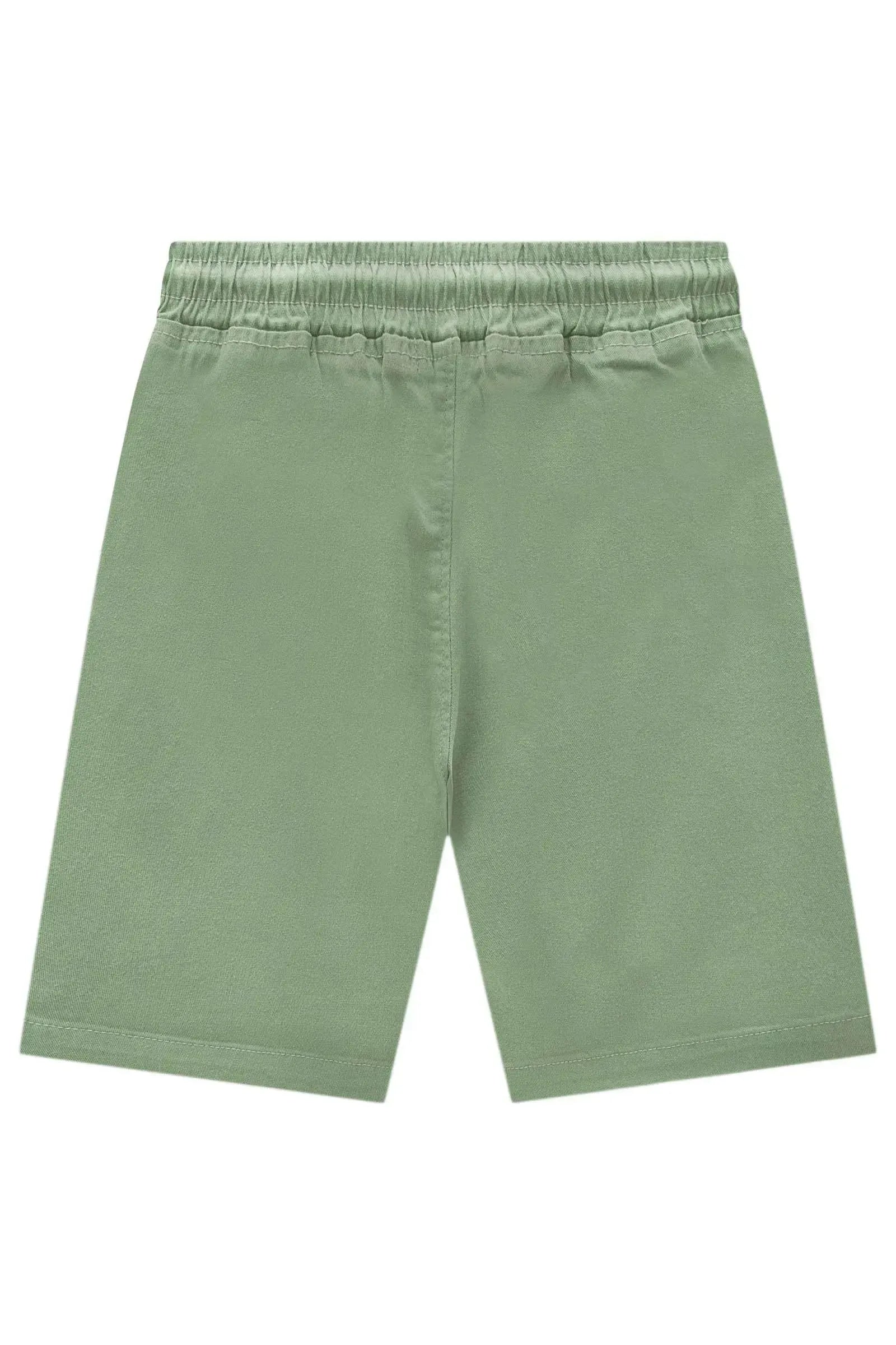 Bermuda em Sarja Stretch com Elastano 96540 LucBoo Infantil Menino
