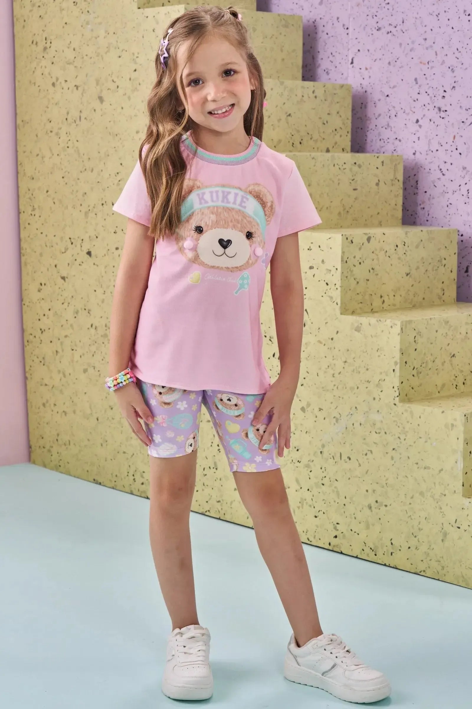 Biker em Molecotton 88641 Kukiê Infantil Menina