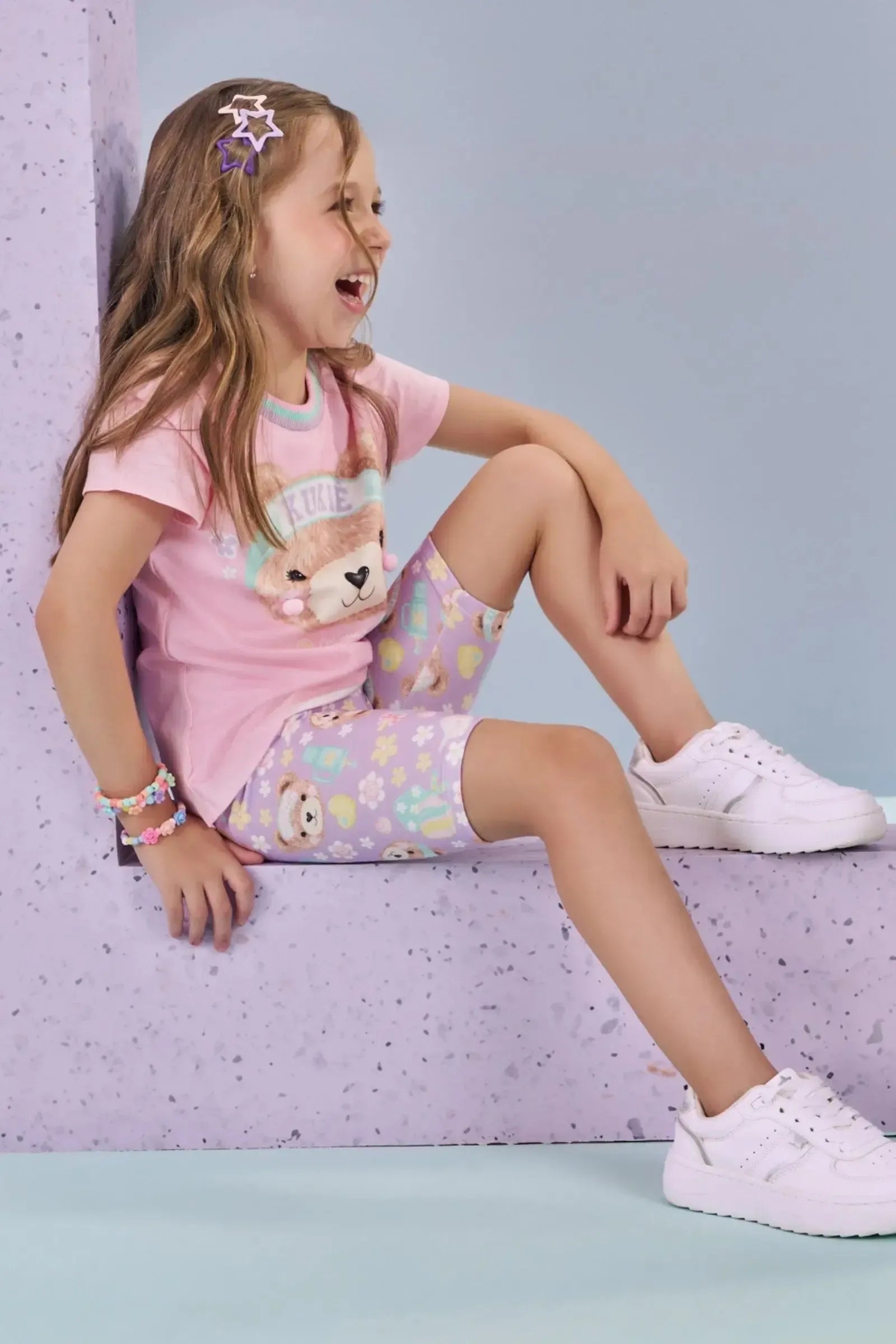 Biker em Molecotton 88641 Kukiê Infantil Menina