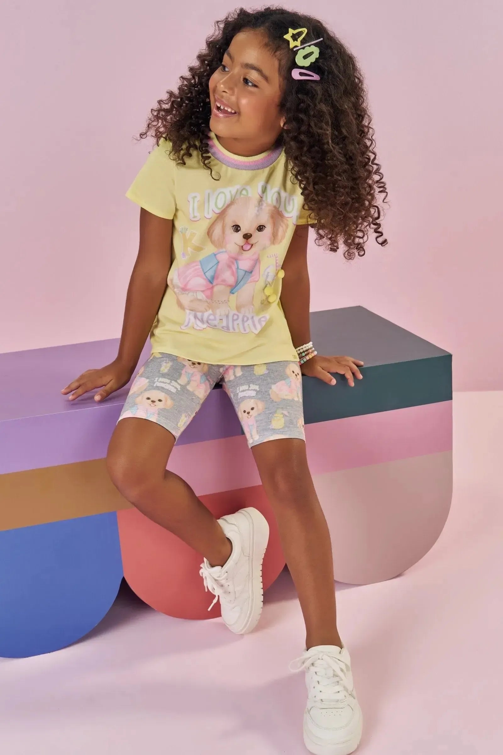 Biker em Molecotton 88642 Kukiê Infantil Menina