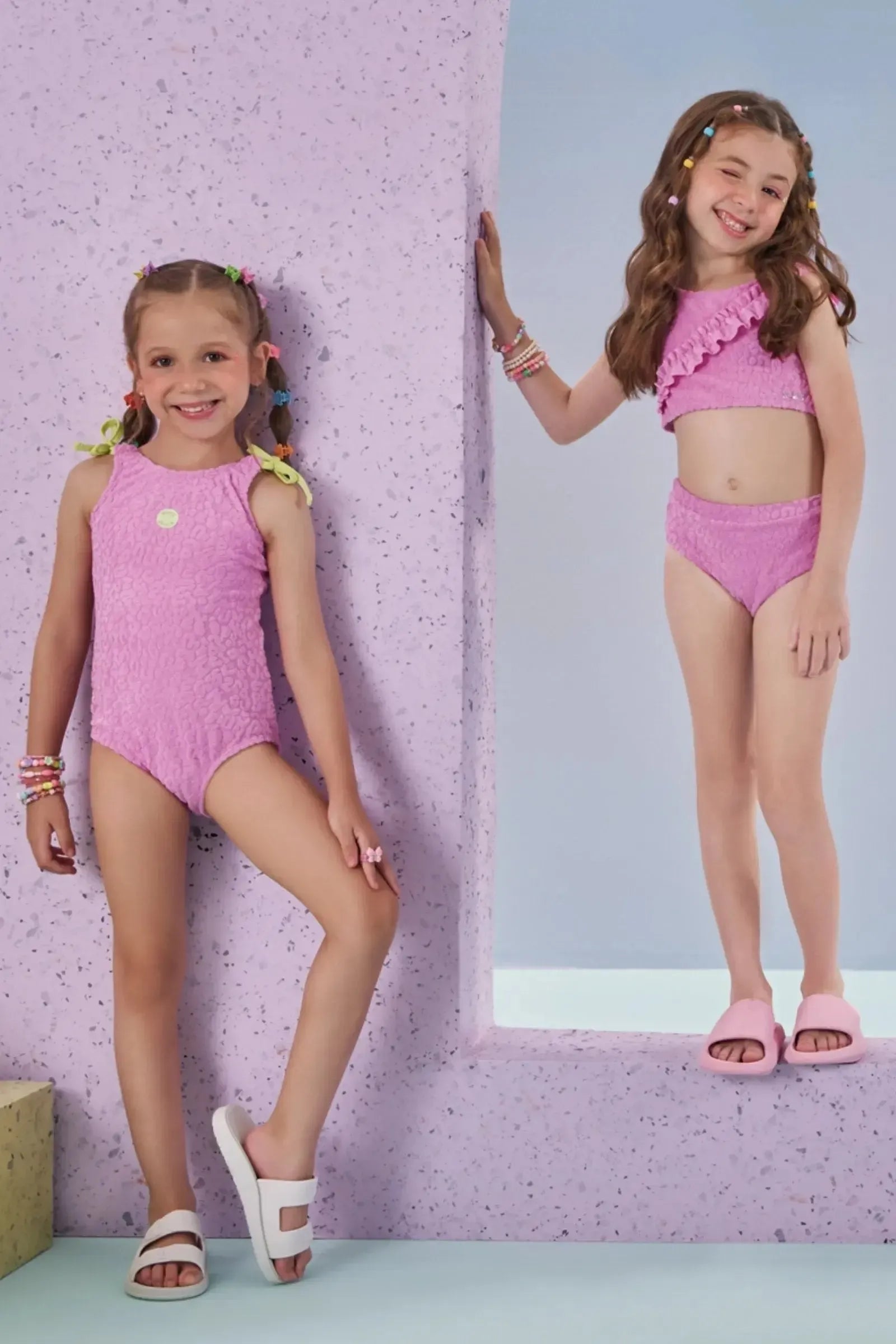 Biquíni em Malha Atoalhada 89026 Kukiê Infantil Menina