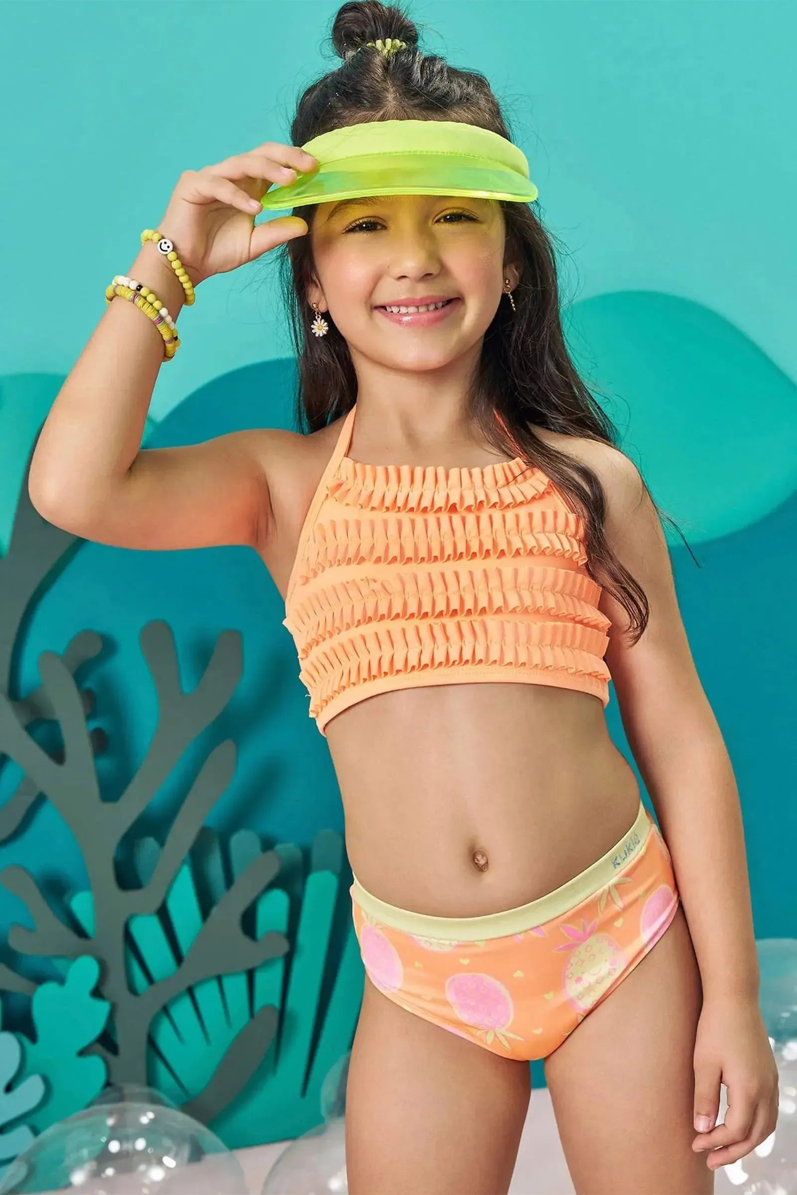 Biquíni em Malha com Proteção UV 50+ 83570 Kukiê Infantil Menina