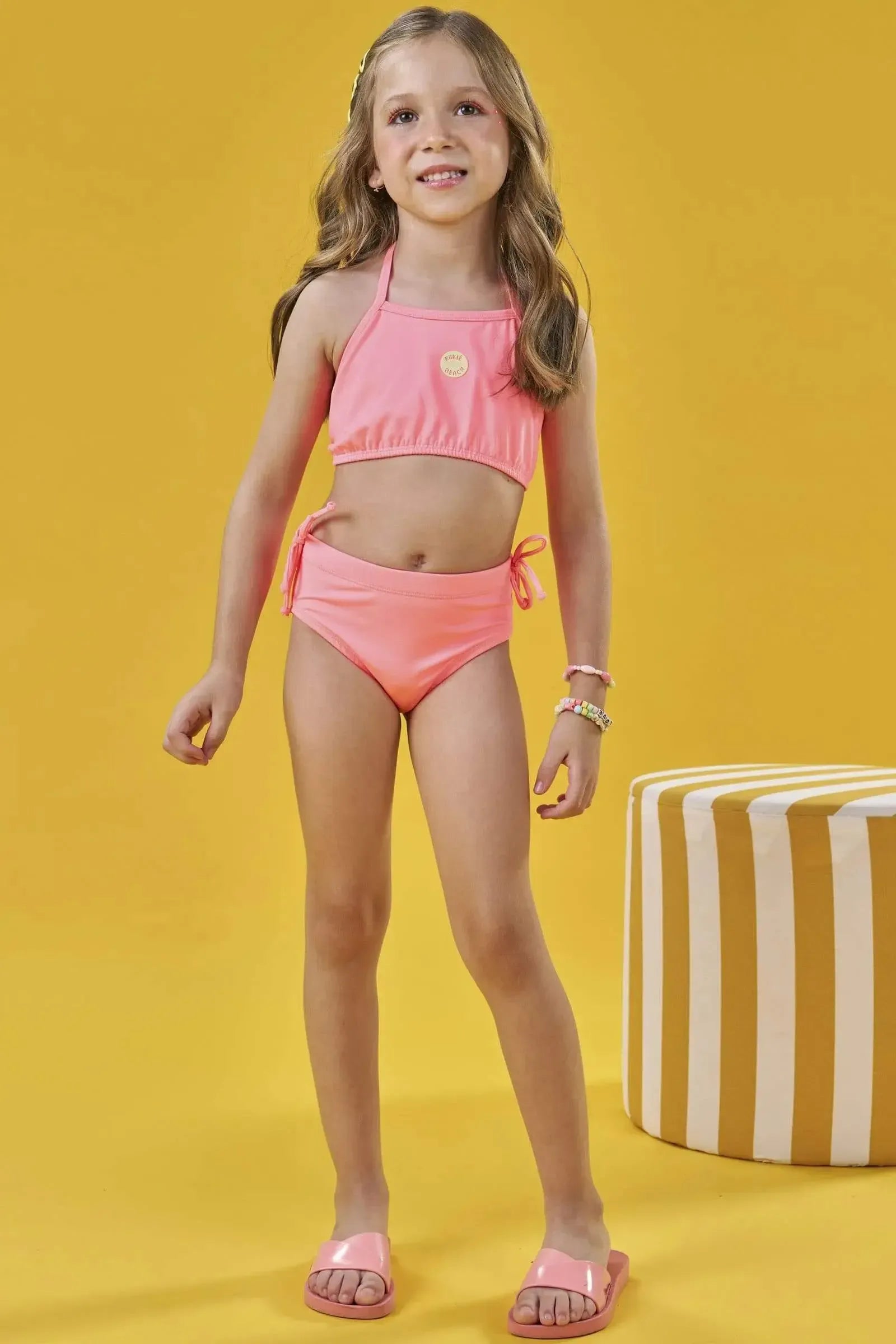 Biquíni em Malha com Proteção UV50+ 87743 Kukiê Infantil Menina