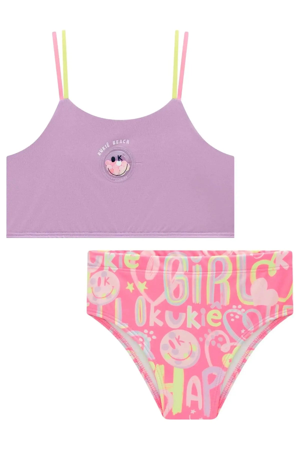 Biquini em Malha com Proteção UV50+ 98987 Kukiê Infantil Menina