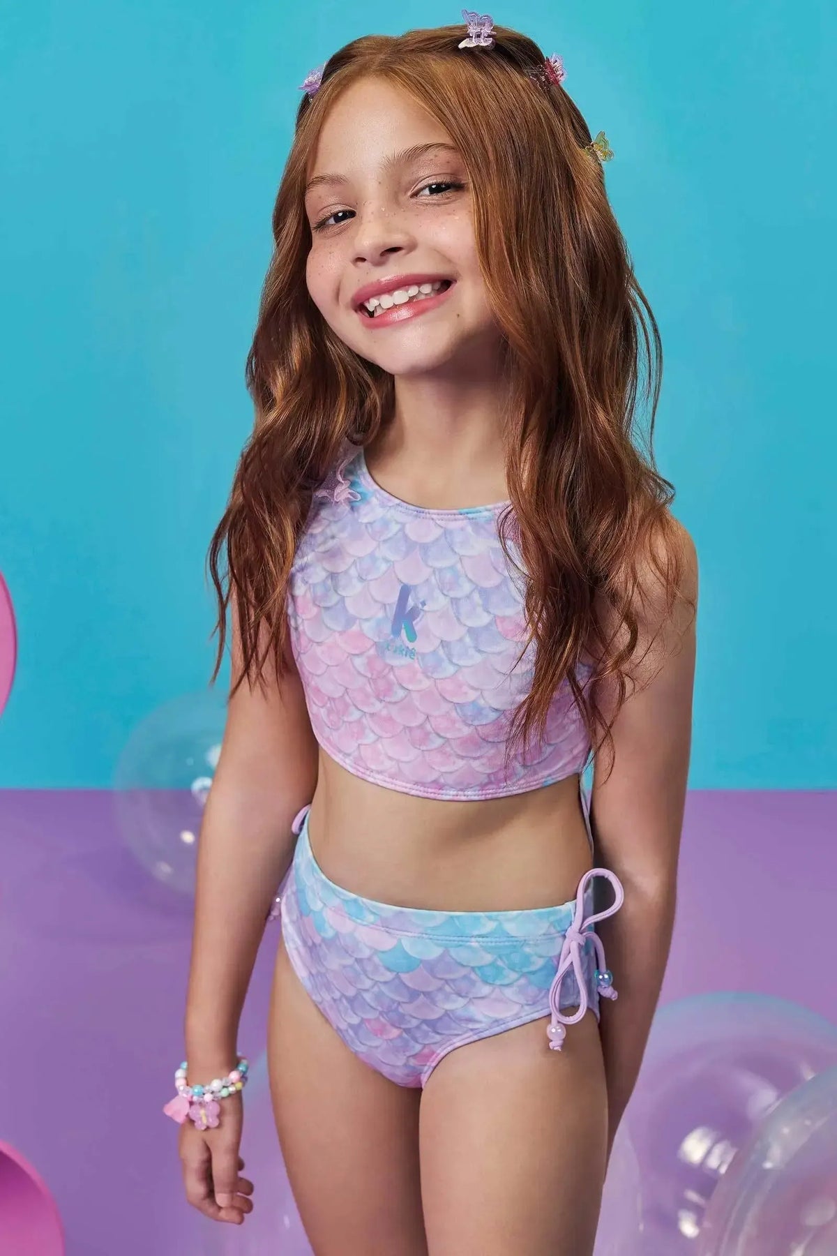 Biquíni em Malha com Proteção UV50+ 99310 Kukiê Infantil Menina