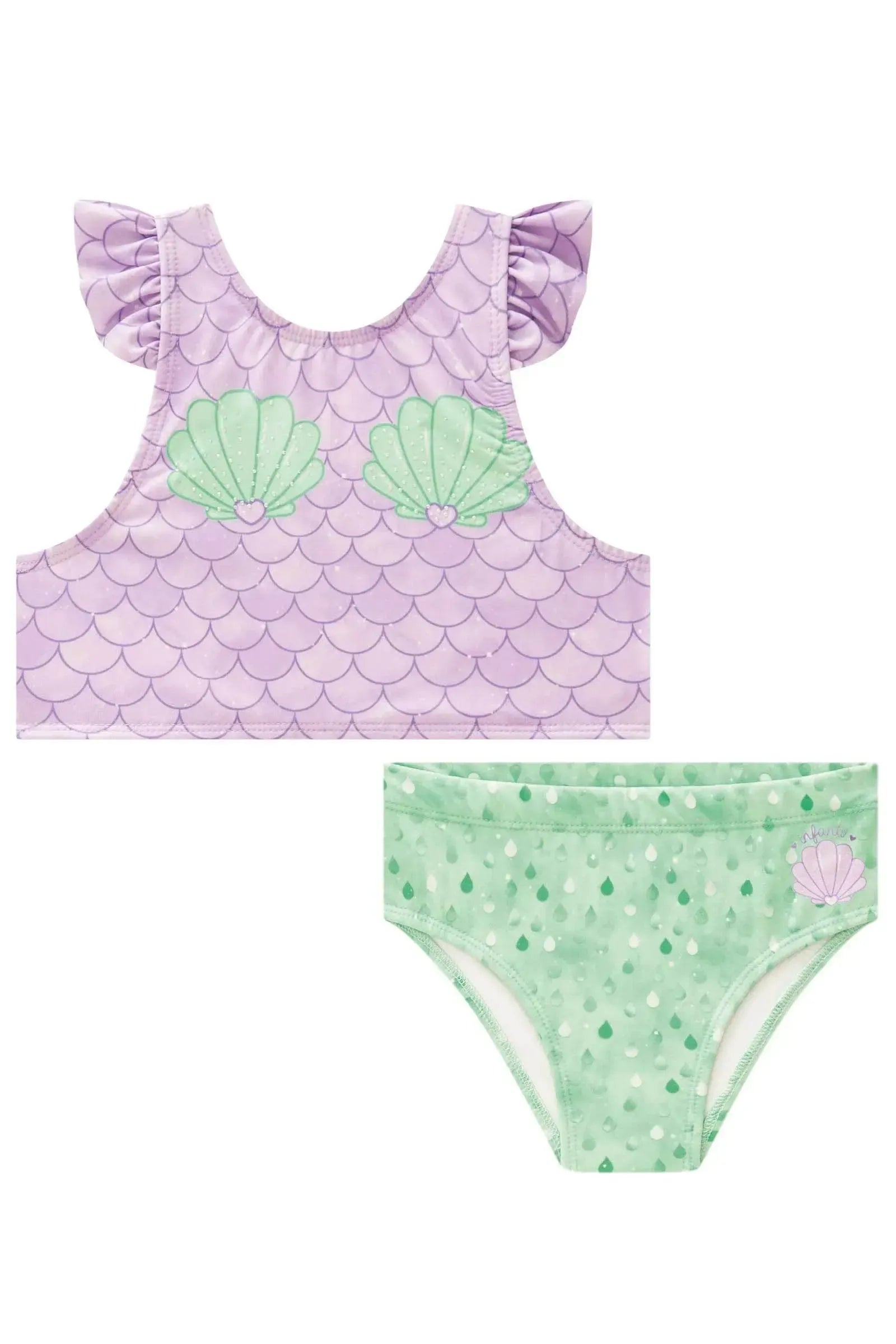 Biquini em Malha UV com Proteção UV50+ 88936 Infanti Infantil Menina