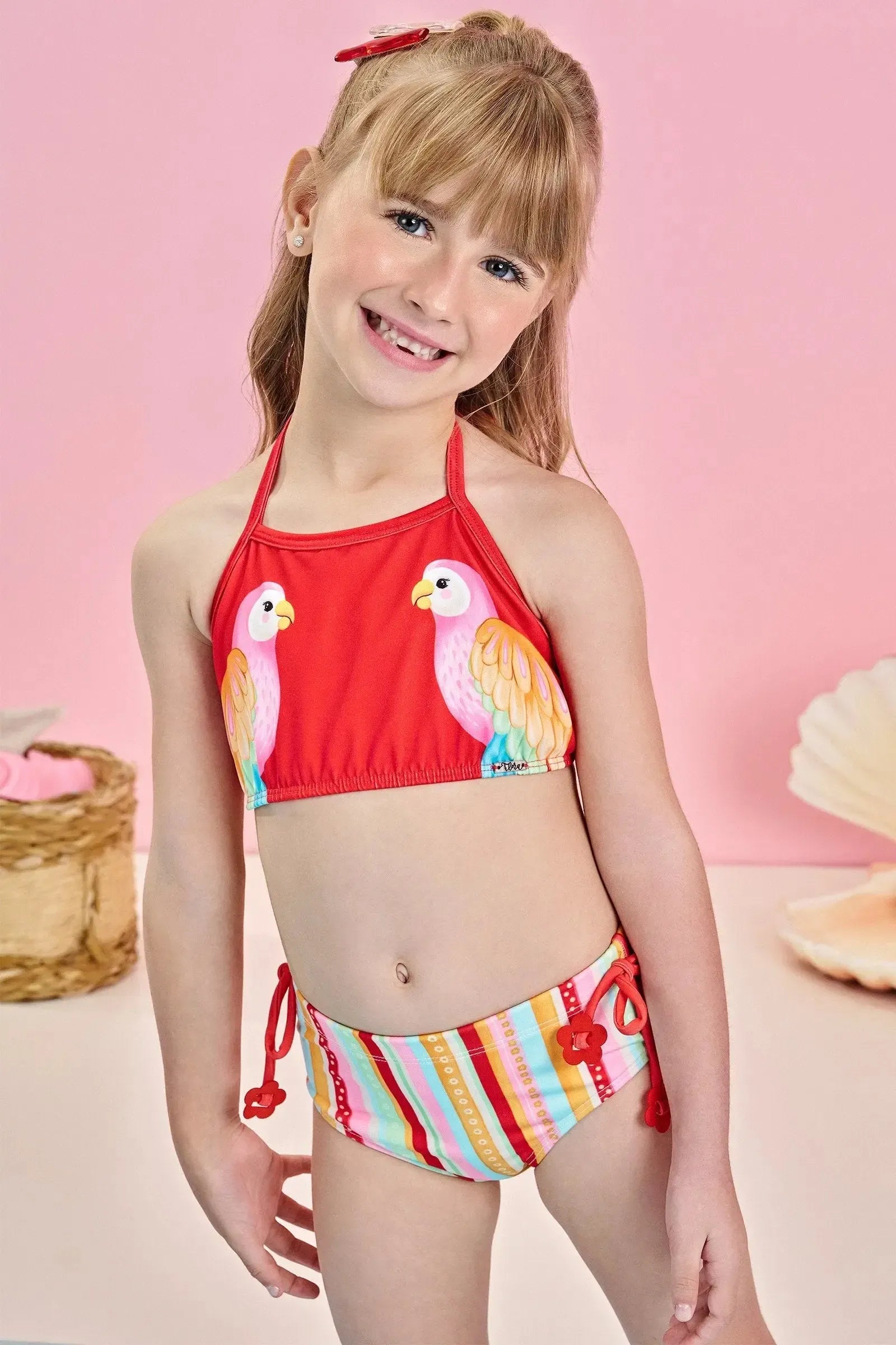 Biquíni em Malha Uv Dry com Proteção Uv 50+ 84516 Infanti Infantil Menina