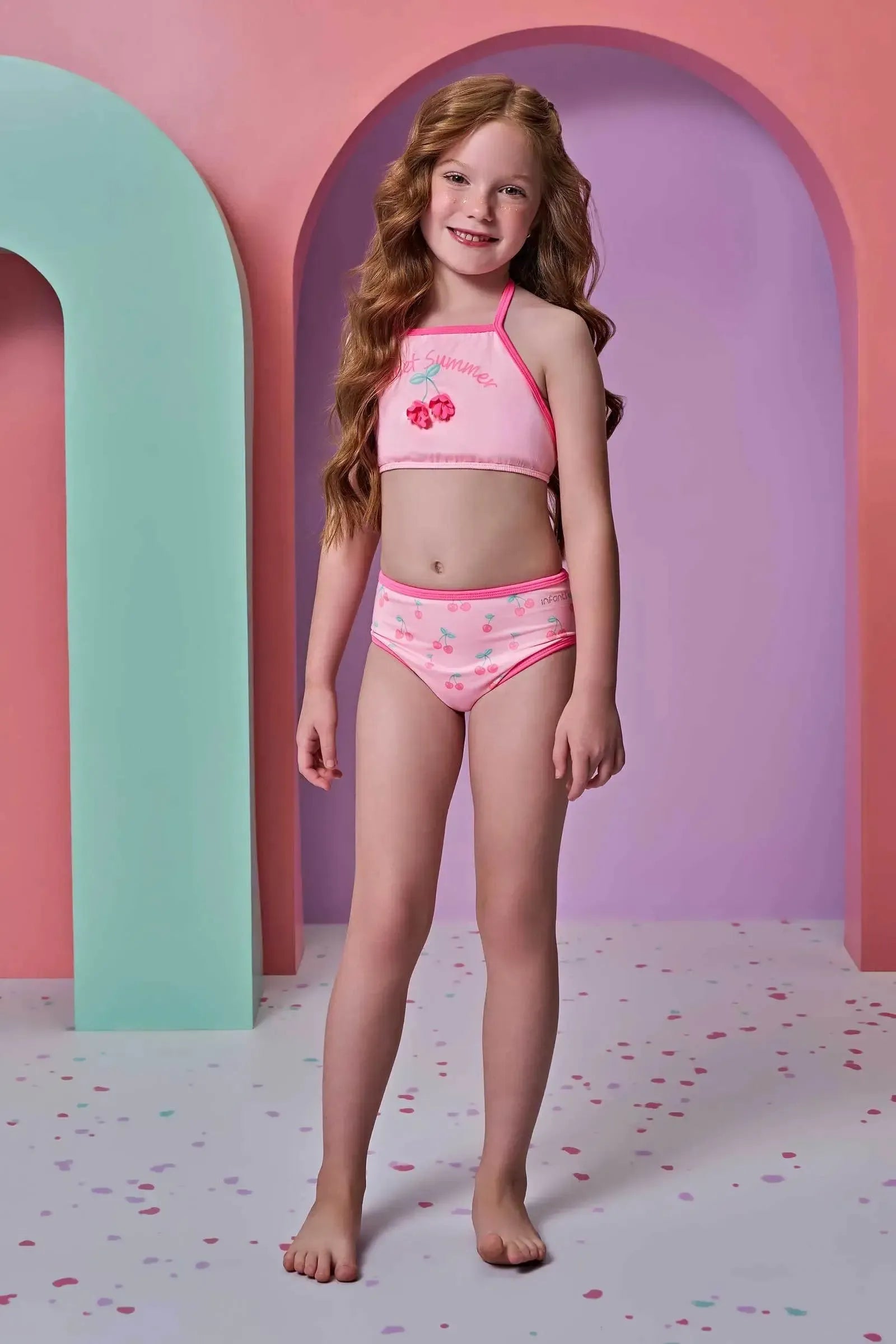 Biquíni em Malha UV Dry com Proteção UV 50+ 96607 Infanti Infantil Menina