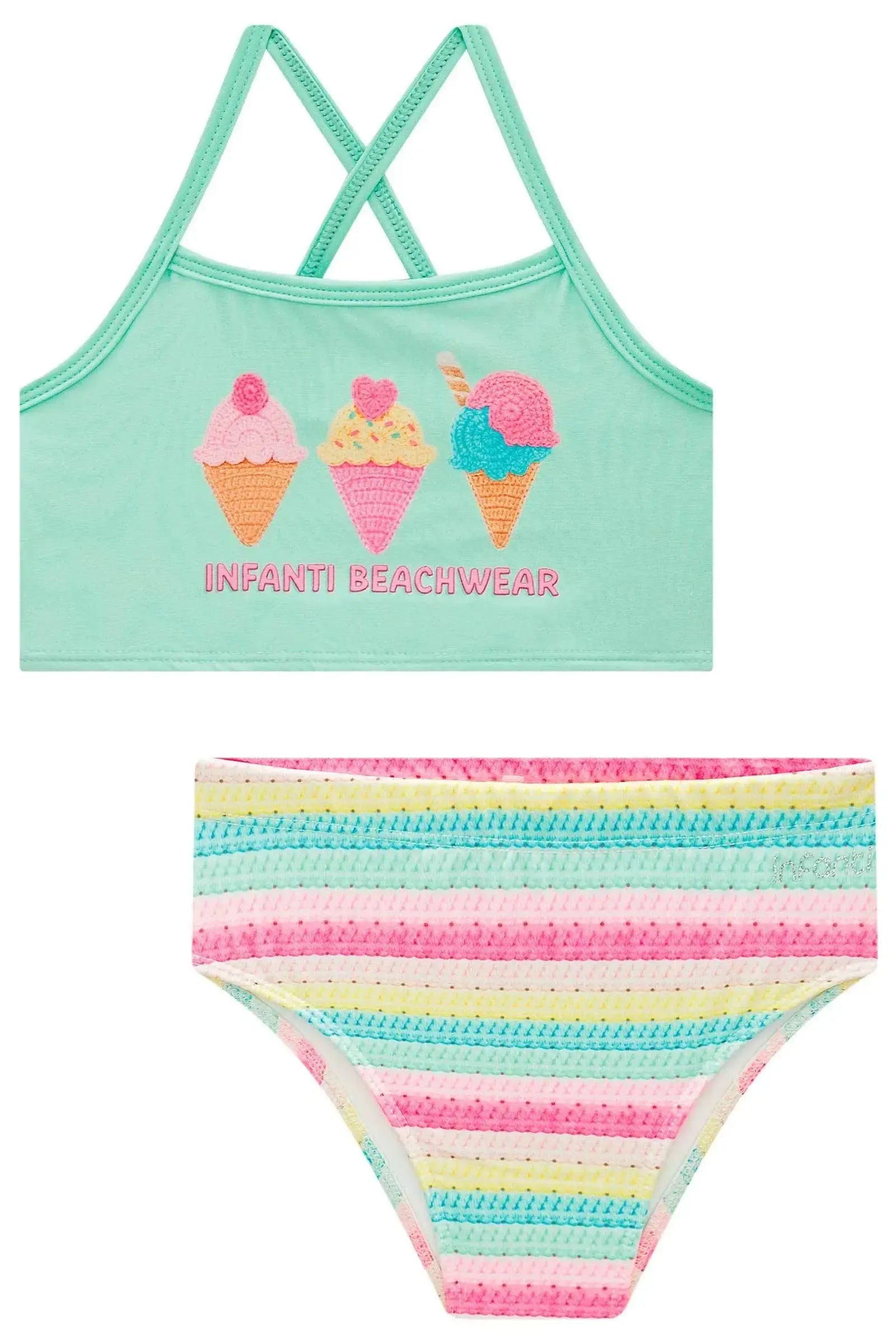 Biquíni em Malha UV Dry com Proteção UV 50+ 99173 Infanti Infantil Menina