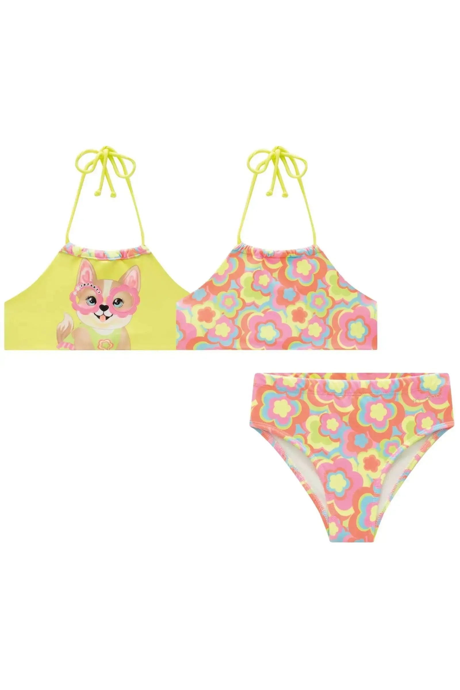 Biquíni Reversível em Malha UV Dry com Proteção UV 50+ 87813 Infanti Infantil Menina