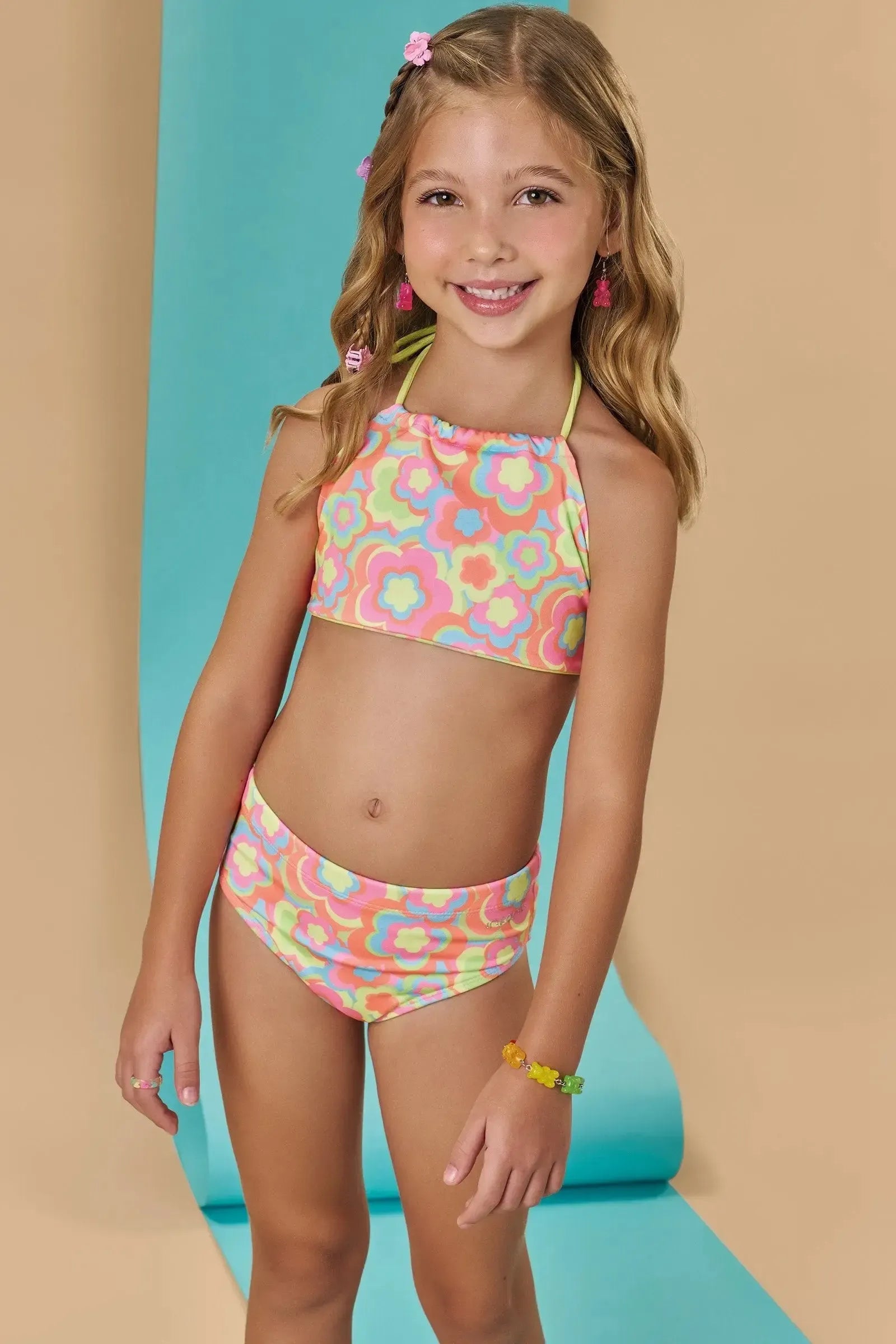 Biquíni Reversível em Malha UV Dry com Proteção UV 50+ 87813 Infanti Infantil Menina