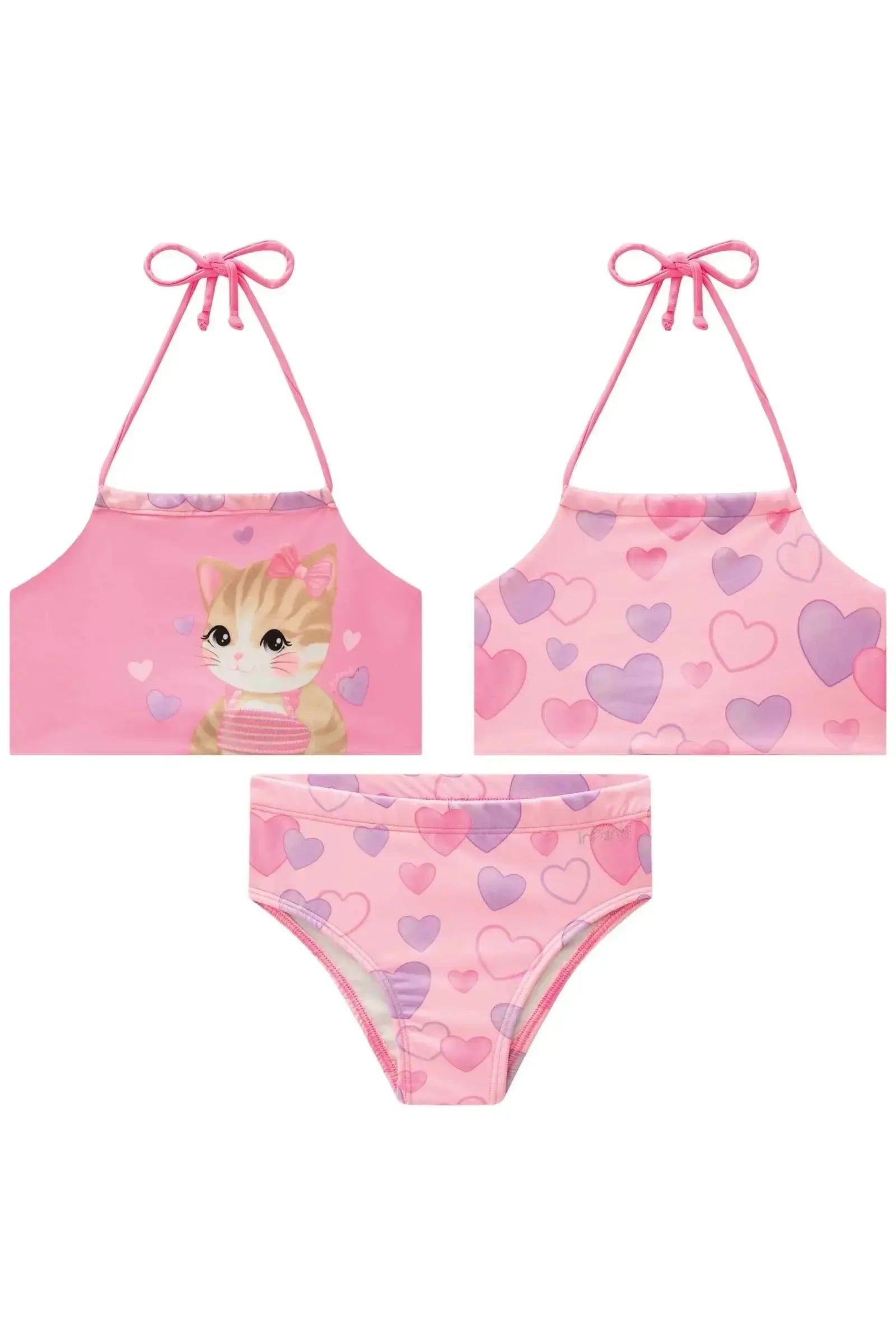 Biquíni Reversível em Malha UV Dry com Proteção UV 50+ 88938 Infanti Infantil Menina