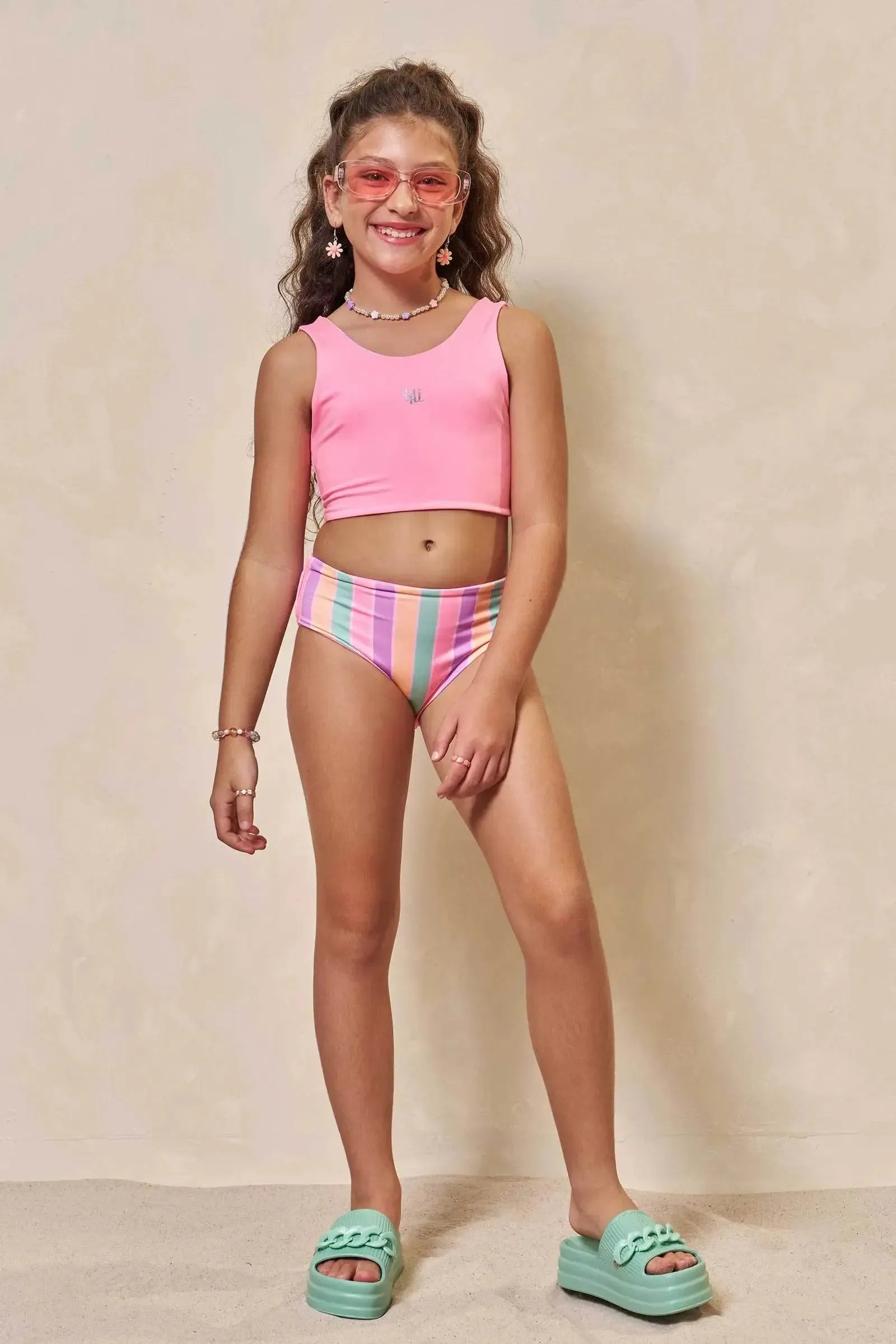 Biquíni Reversível em Malha UV Dry com Proteção UV 50+ 96464 Lilimoon Teen Menina