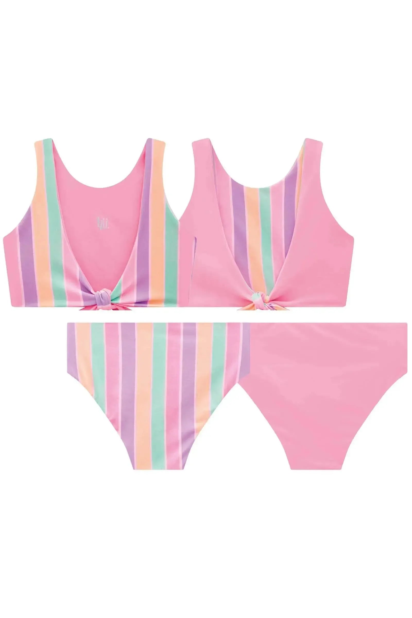Biquíni Reversível em Malha UV Dry com Proteção UV 50+ 96464 Lilimoon Teen Menina
