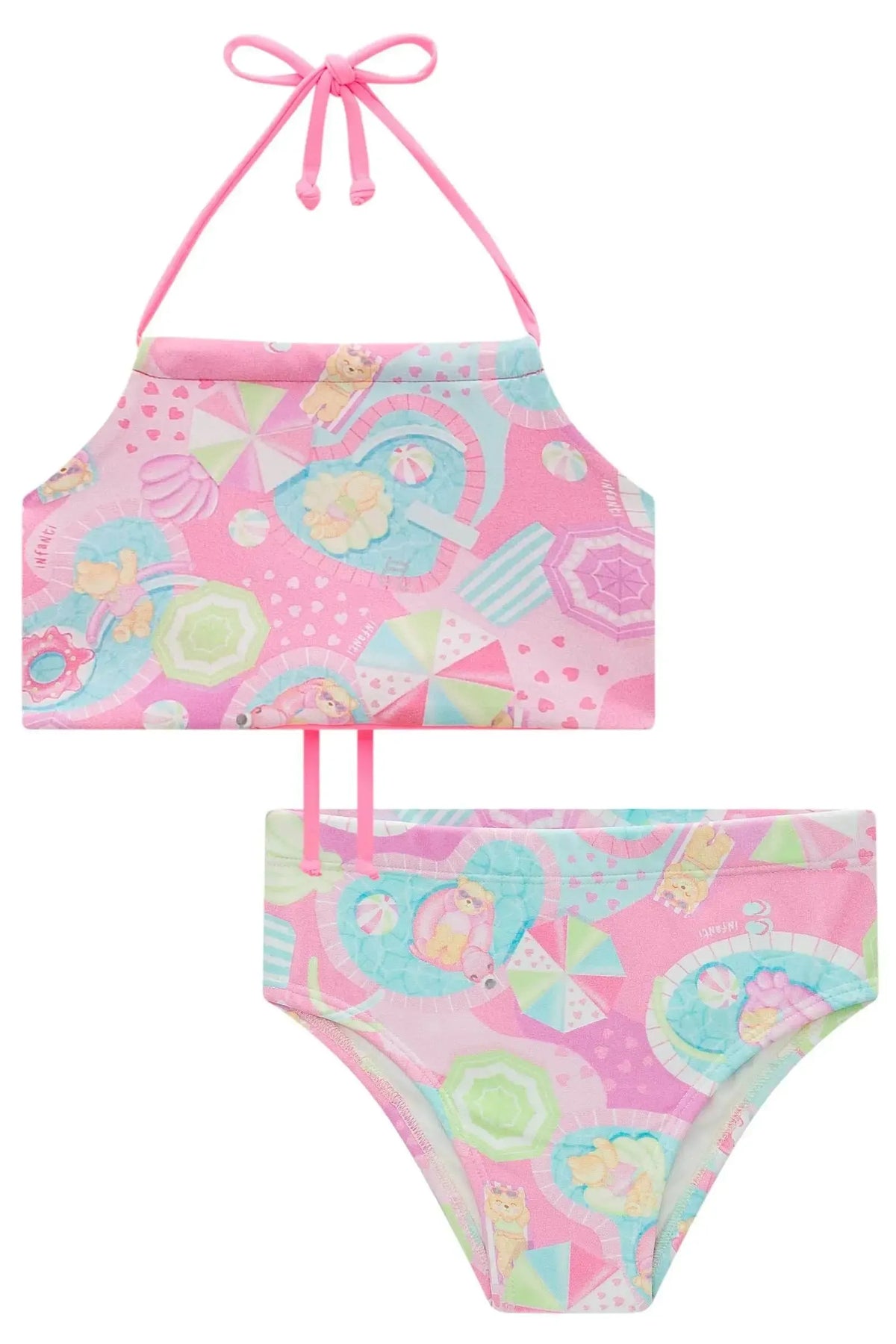 Biquíni Reversível em Malha UV Dry com Proteção UV 50+ 98406 Infanti Infantil Menina