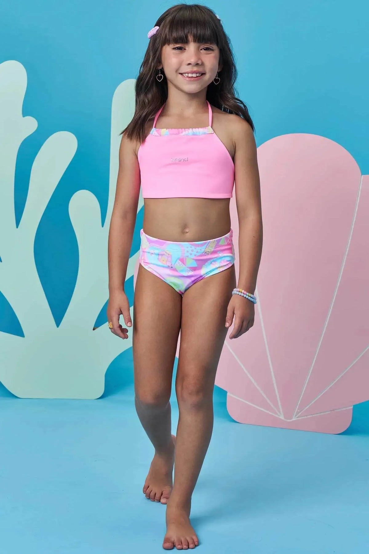 Biquíni Reversível em Malha UV Dry com Proteção UV 50+ 98406 Infanti Infantil Menina