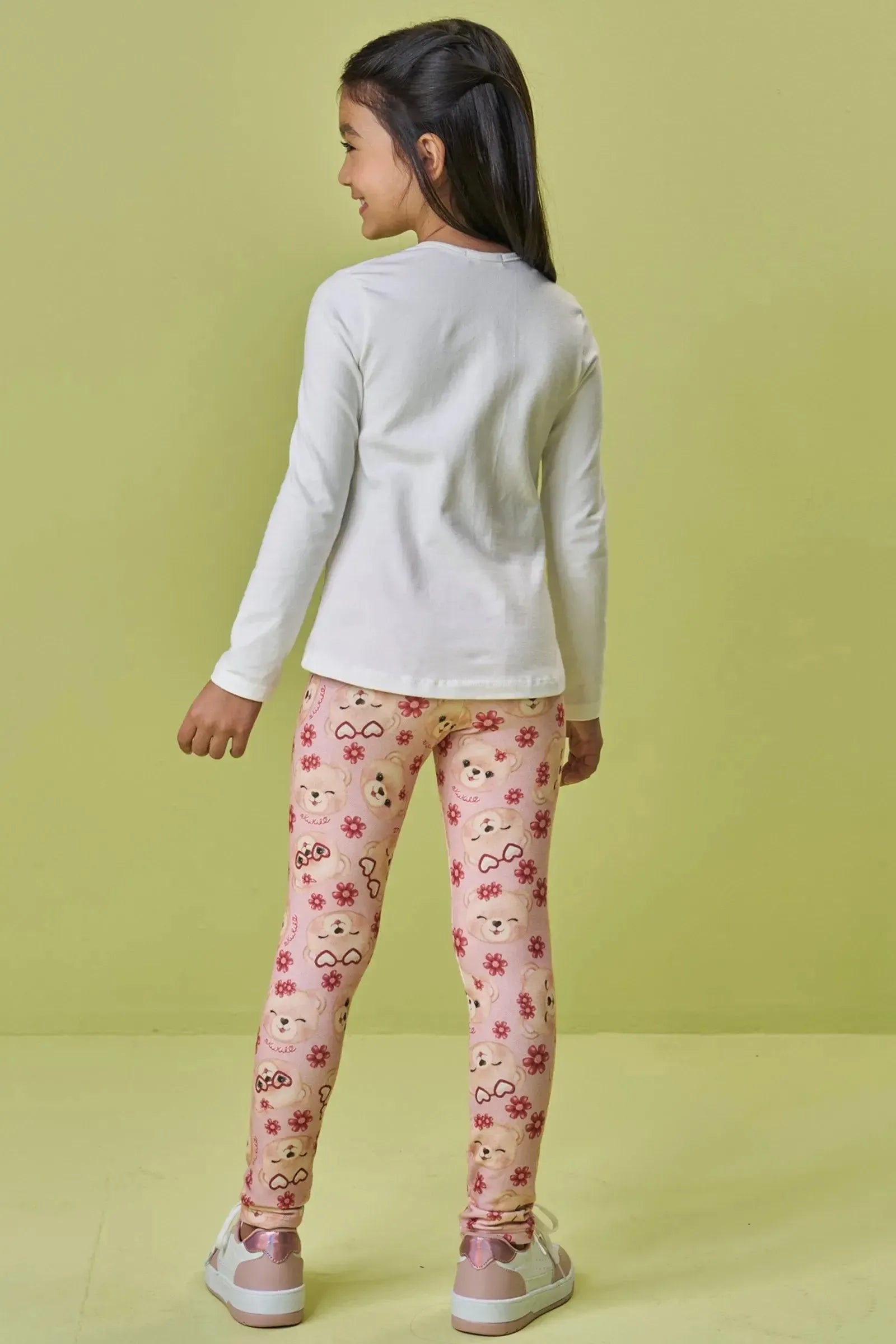 Blusa Alongada em Cotton 89579 Kukiê Infantil Menina