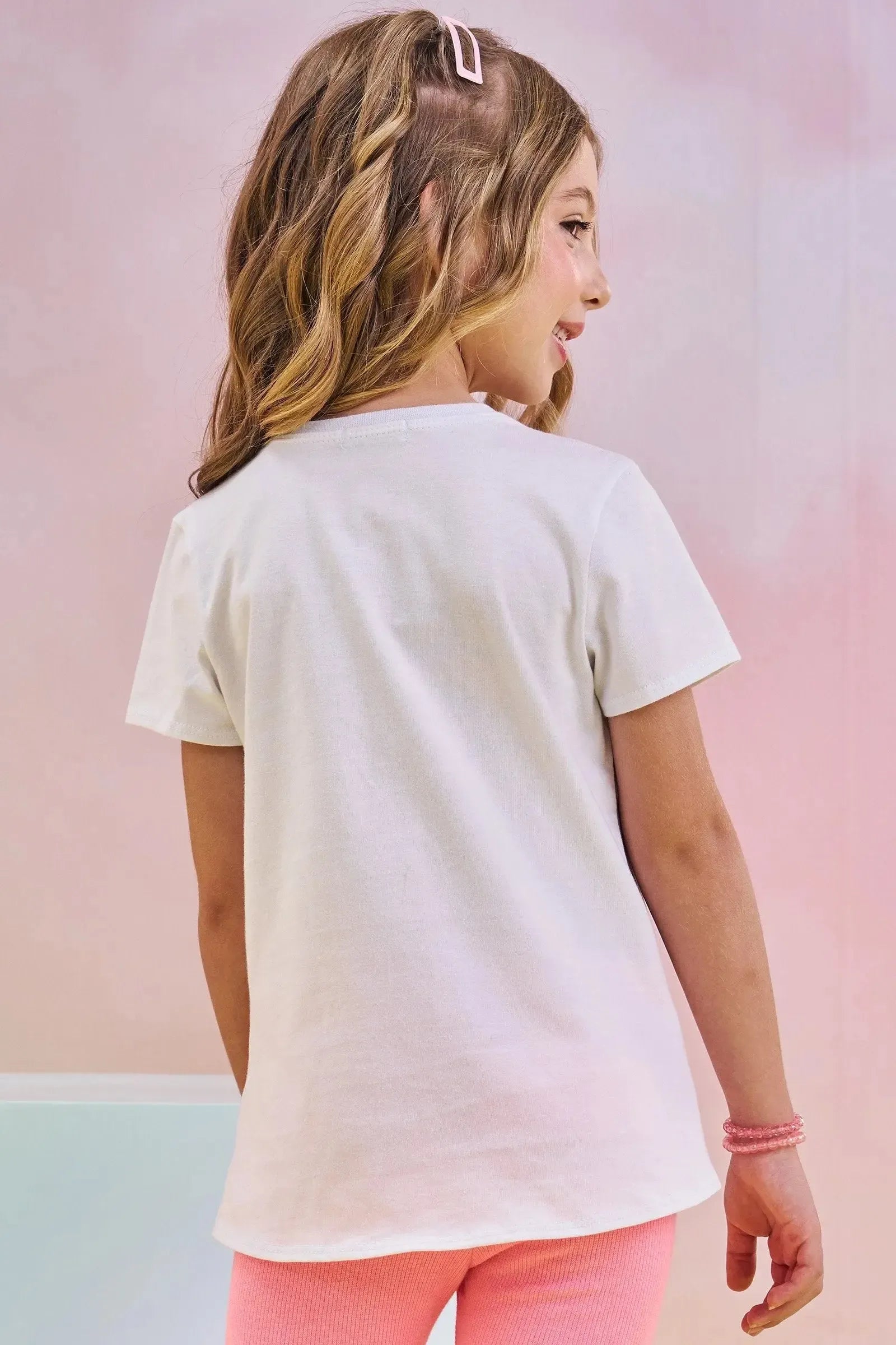 Blusa Alongada em Meia Malha 83012 Infanti Infantil Menina