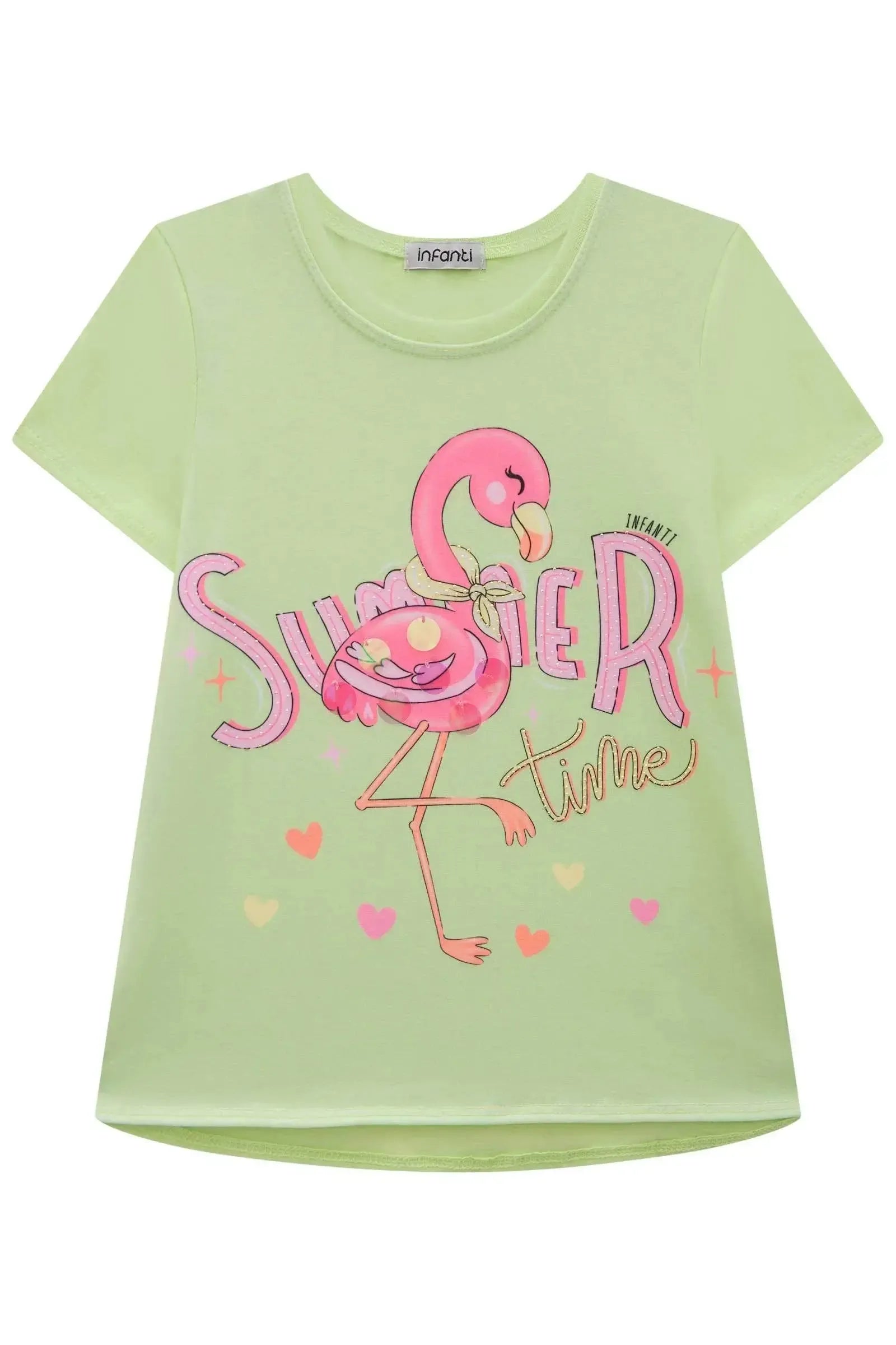Blusa Alongada em Meia Malha 83012 Infanti Infantil Menina
