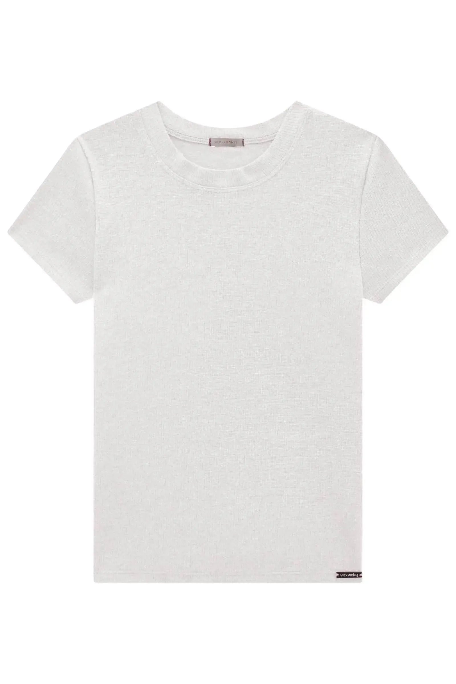 Blusa Baby Look em Canelado Liz 82850 Vic&Vicky Teen Menina
