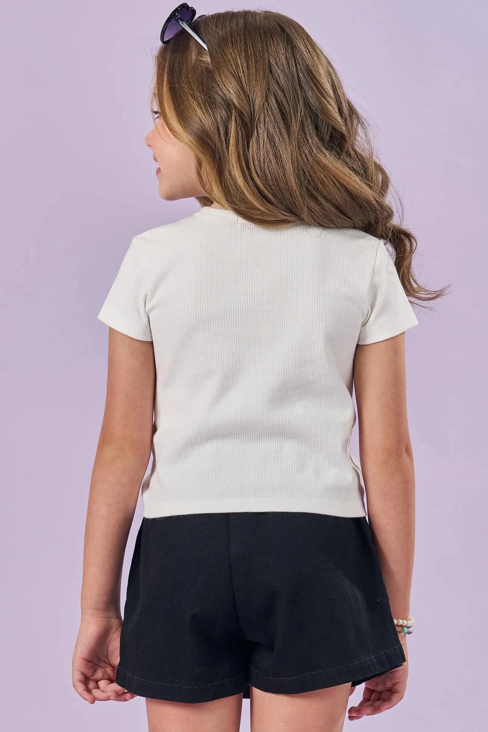 Blusa Boxy em Canelado Liz 82974 Kukiê Infantil Menina