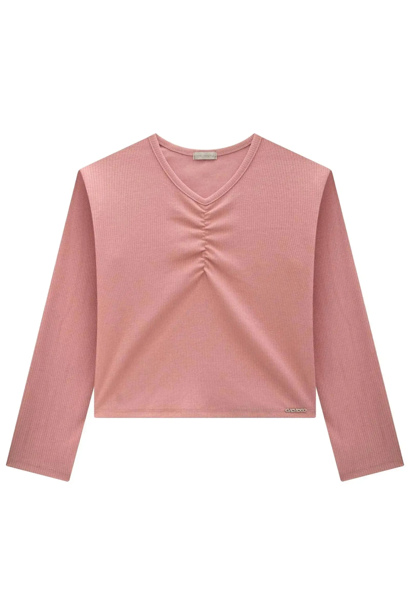 Blusa Boxy em Canelado Liz 90159 Vic&Vicky Teen Menina