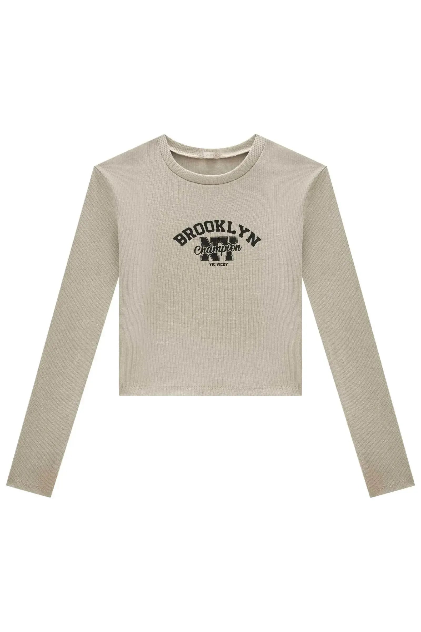 Blusa Boxy em Canelado Liz 90614 Vic&Vicky Teen Menina